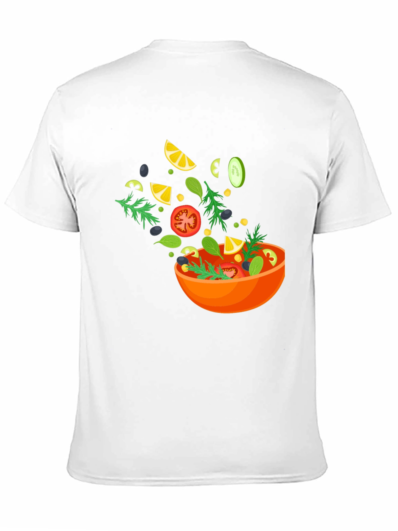 Black Salad Graphic Black T-Shirt view 11