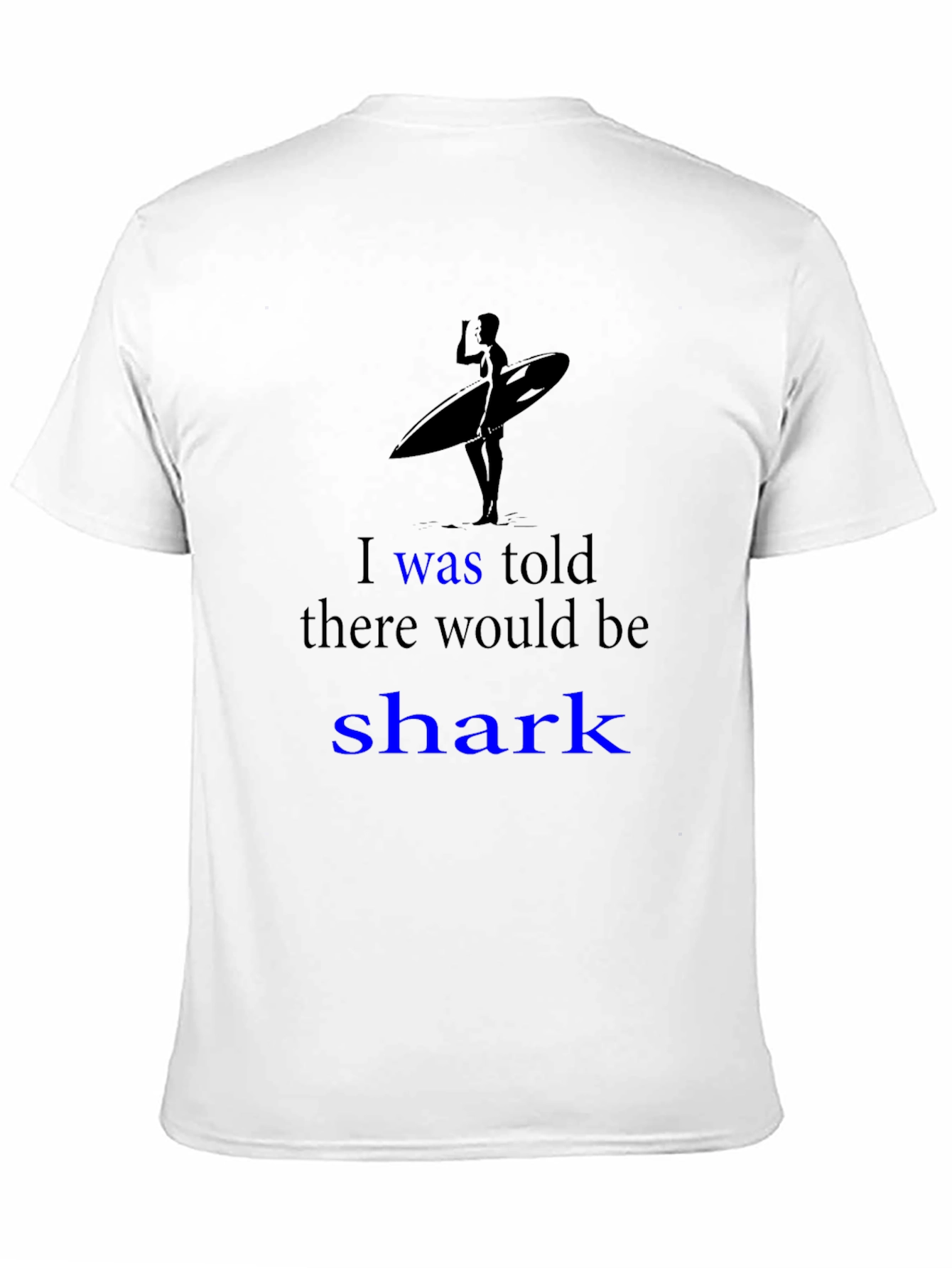 Black Shark Humor Graphic Tee - Surfer Design view 11
