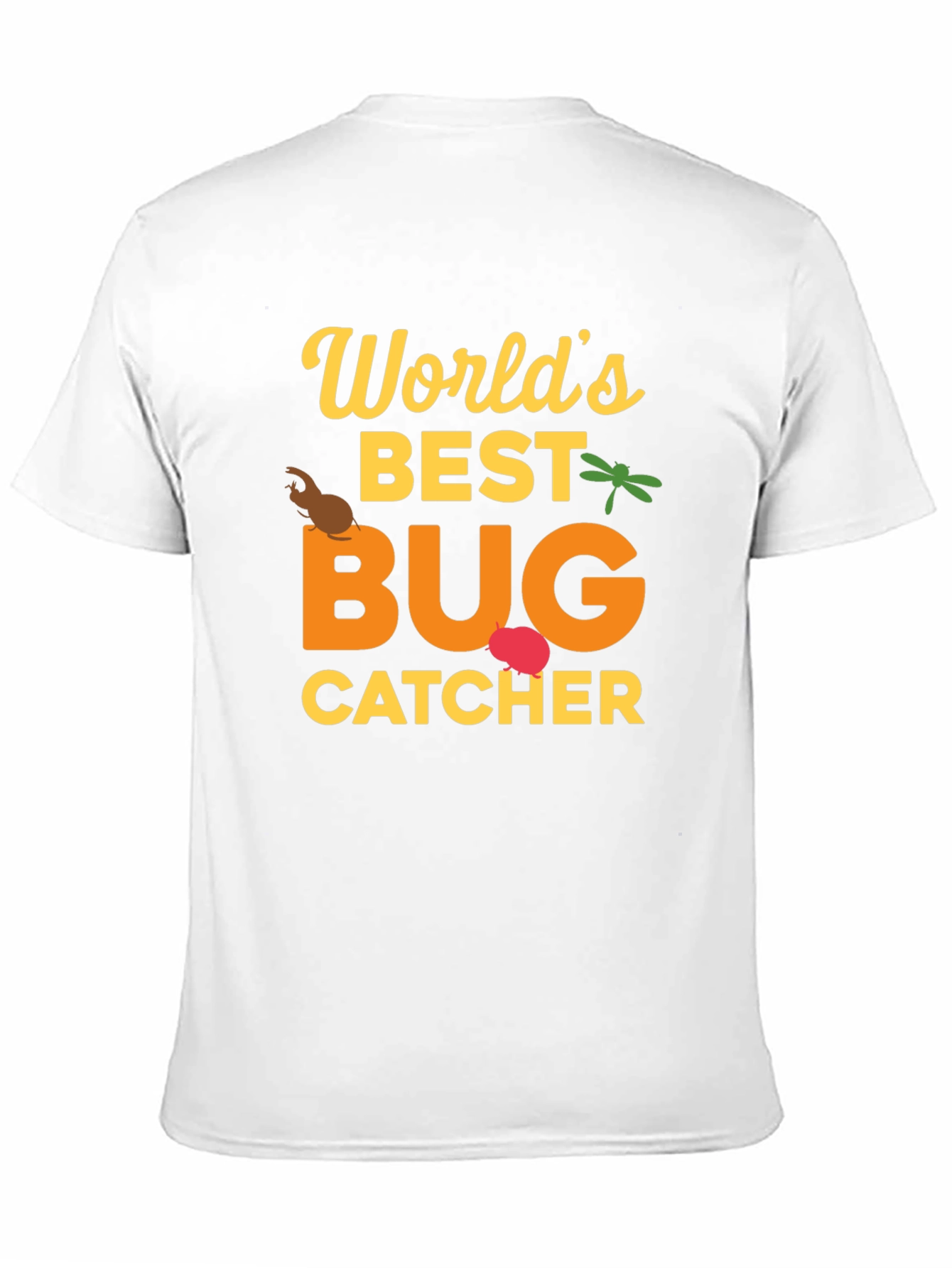 Black World's Best Bug Catcher Graphic T-Shirt view 11