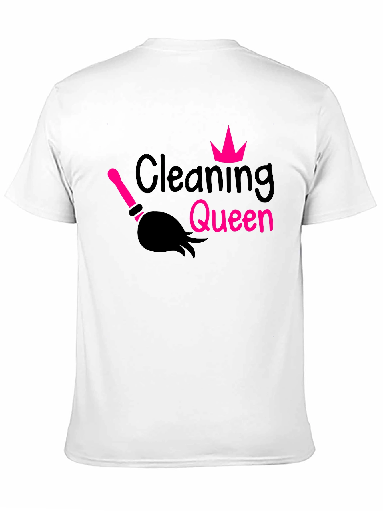 Black Cleaning Queen Graphic Tee - Black T-Shirt view 11