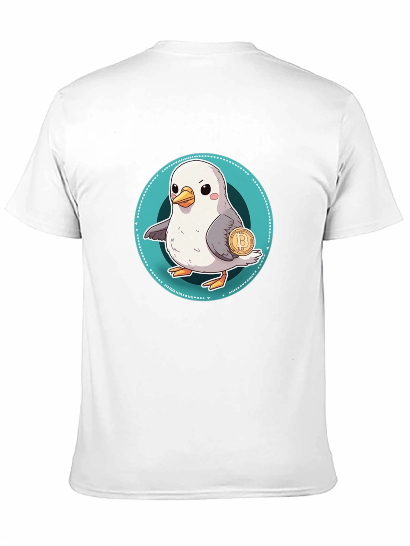 Black Bitcoin Bird Tee - Crypto Lover's Style view 11