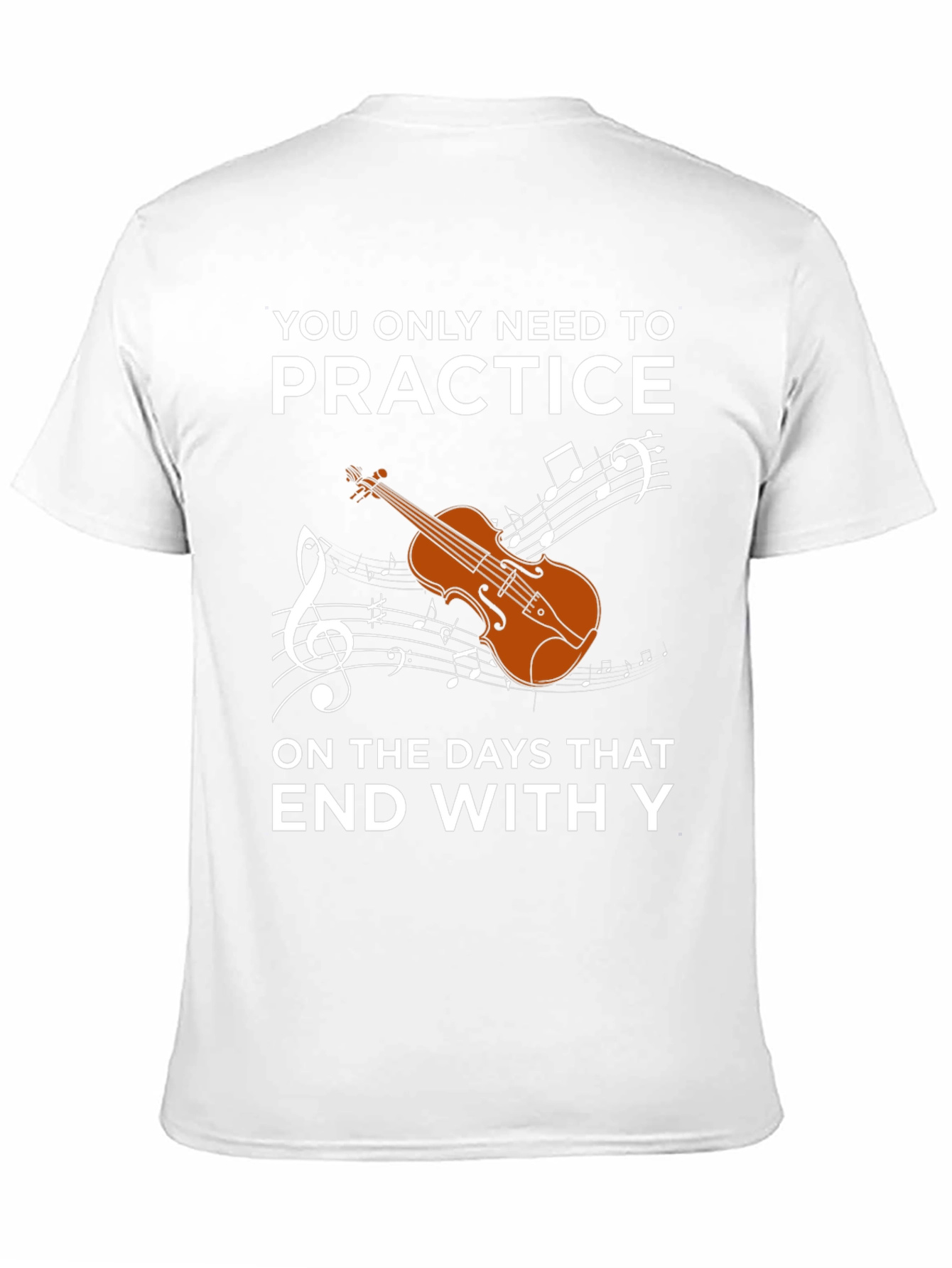 Black Practice Days Violin T-Shirt Musician view 11