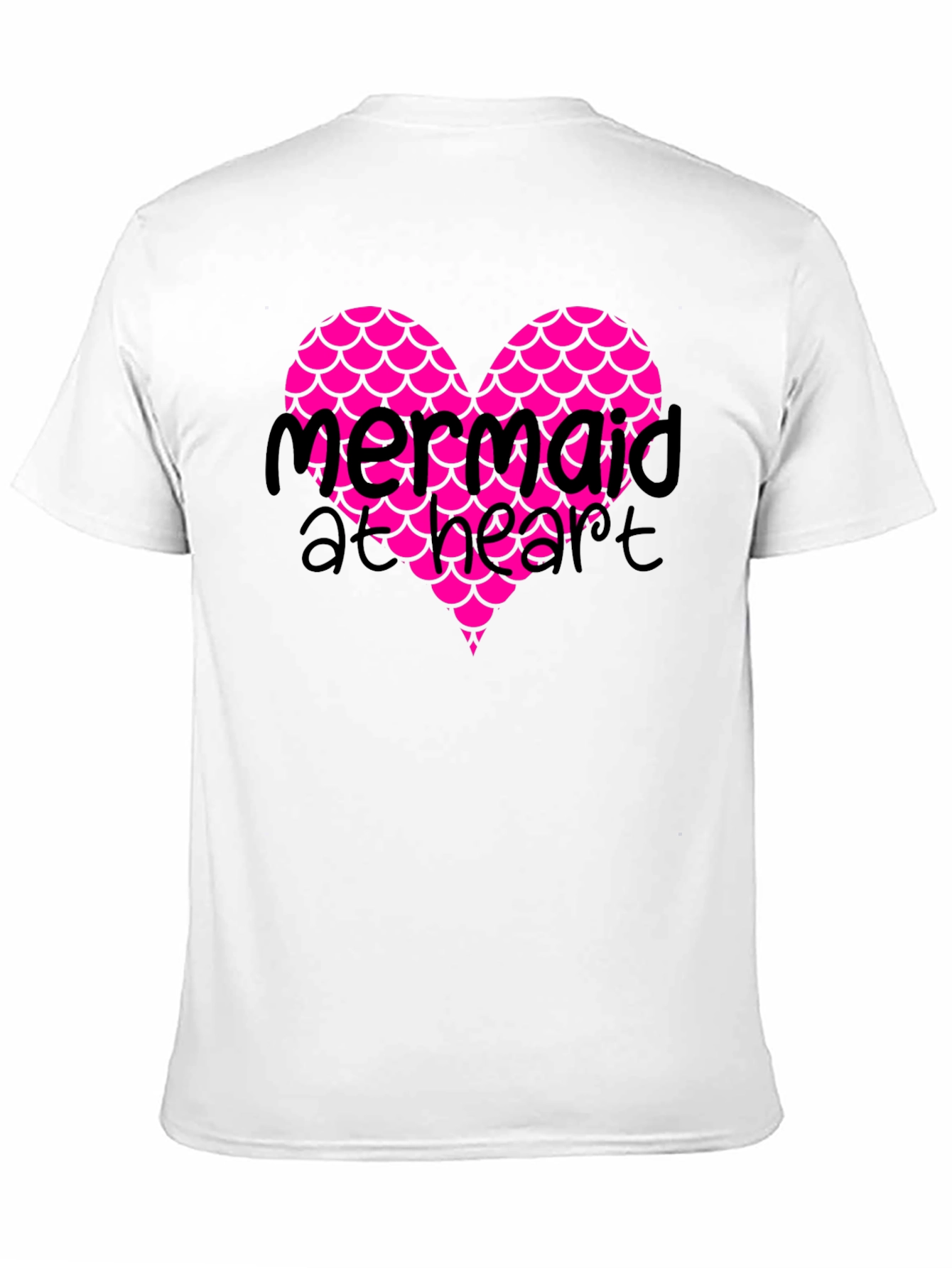 Black Mermaid at Heart Black Graphic T-Shirt view 11