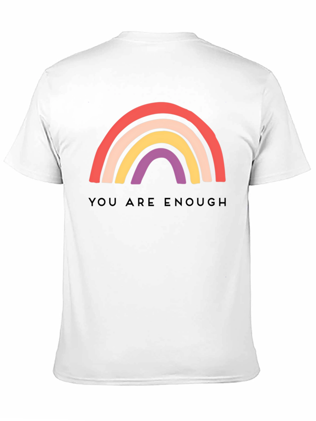 Black You Are Enough Rainbow Graphic Tee view 11