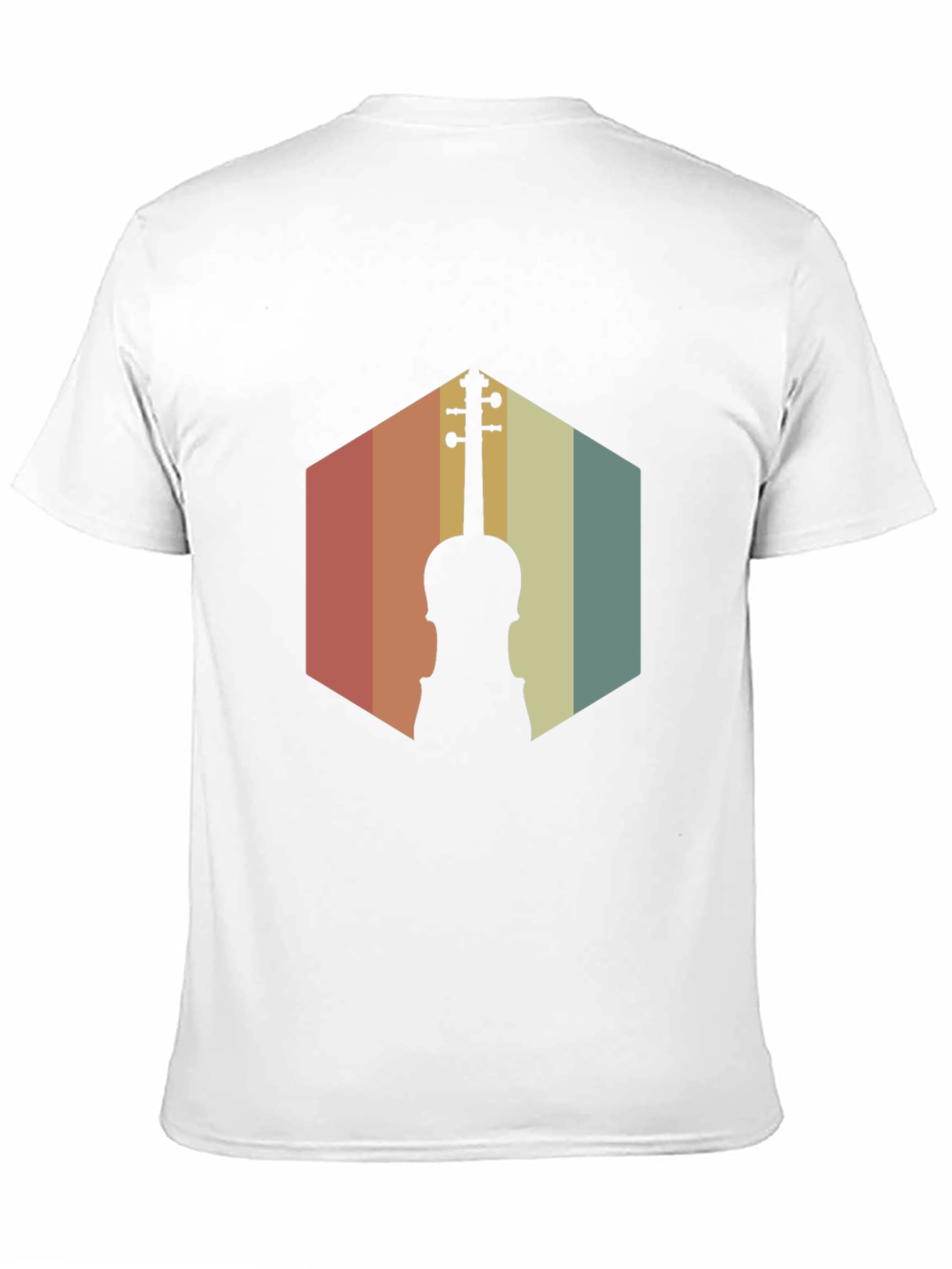 Black Vintage Violin Graphic T-Shirt view 11