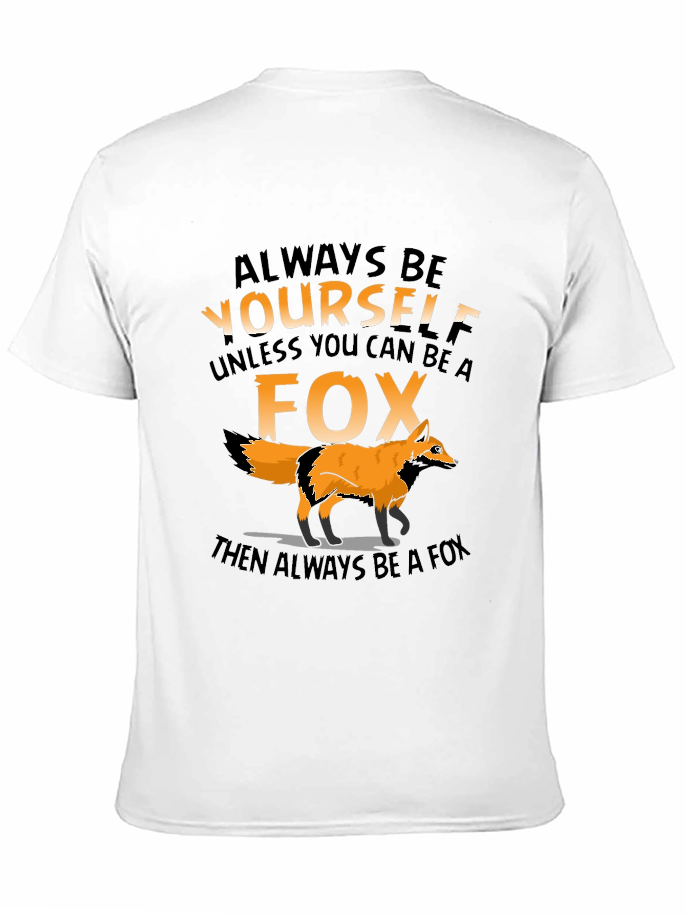 Black Always Be Yourself Fox Graphic Tee view 11