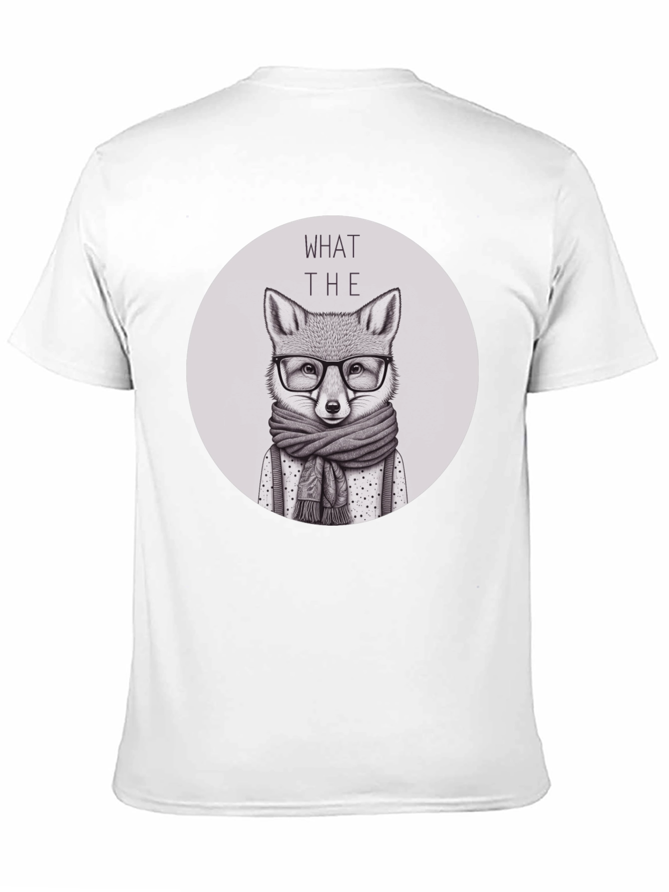 Black What the Fox T-Shirt - Novelty Animal Tee view 11