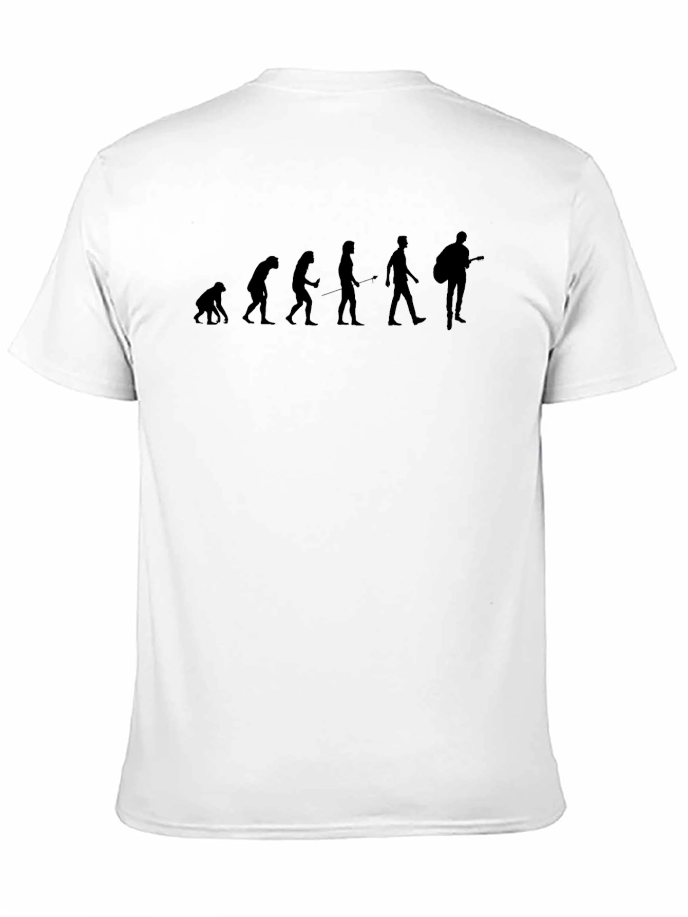 Black Evolution of a Guitarist T-Shirt - Black view 11