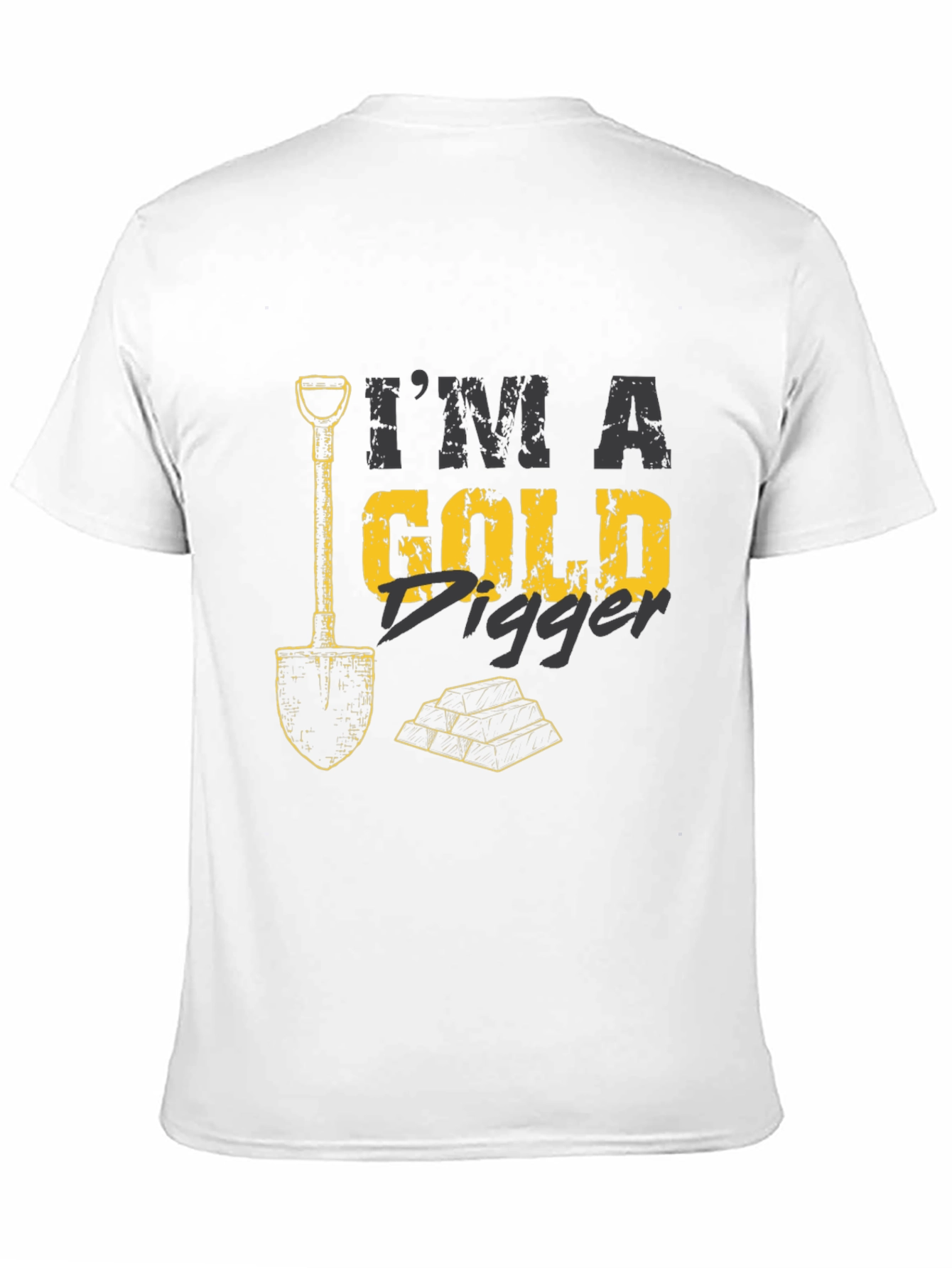 Black I'm A Gold Digger Black T-Shirt view 11