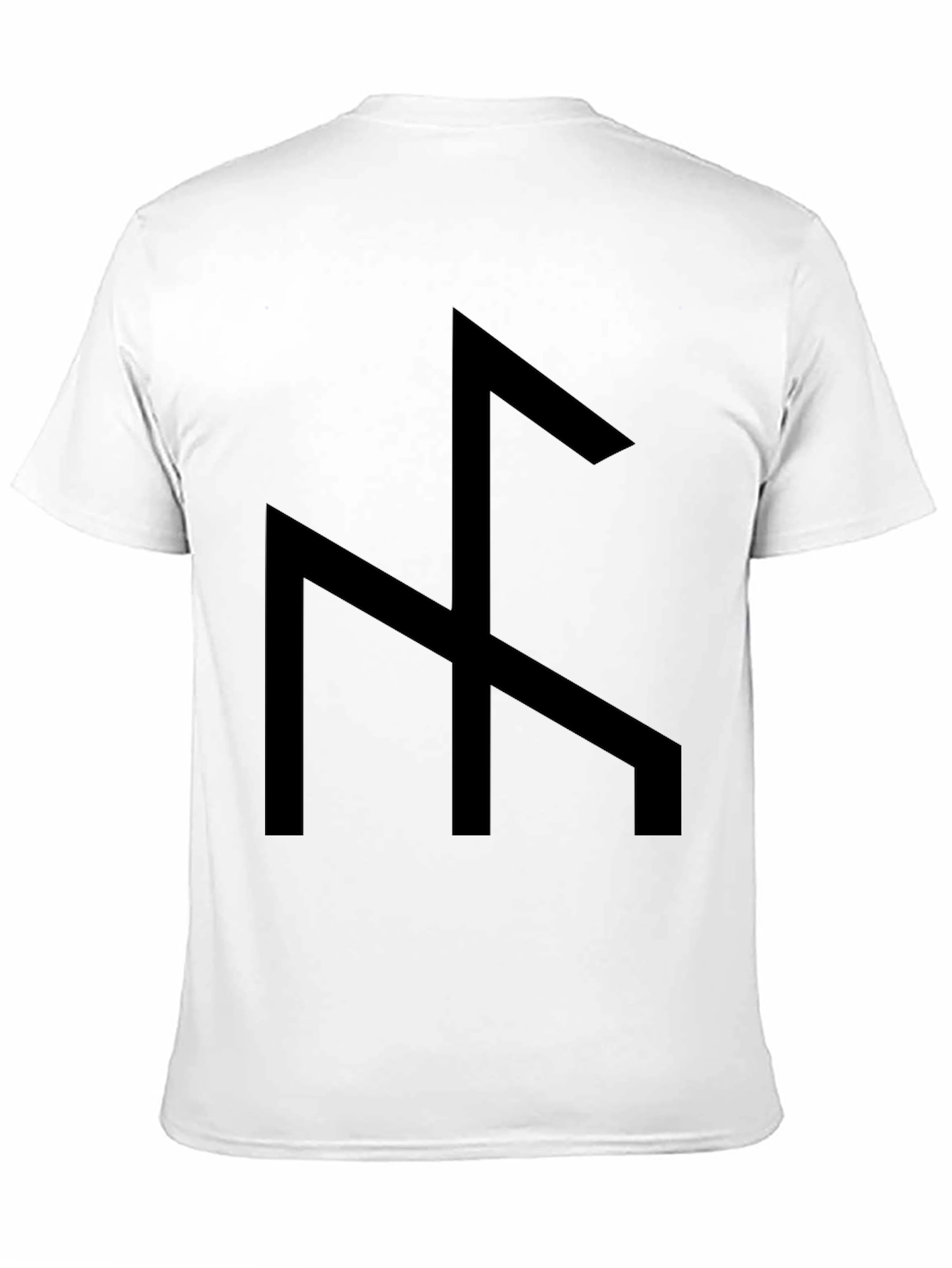 Black Black T-Shirt with Bold Graphic view 11