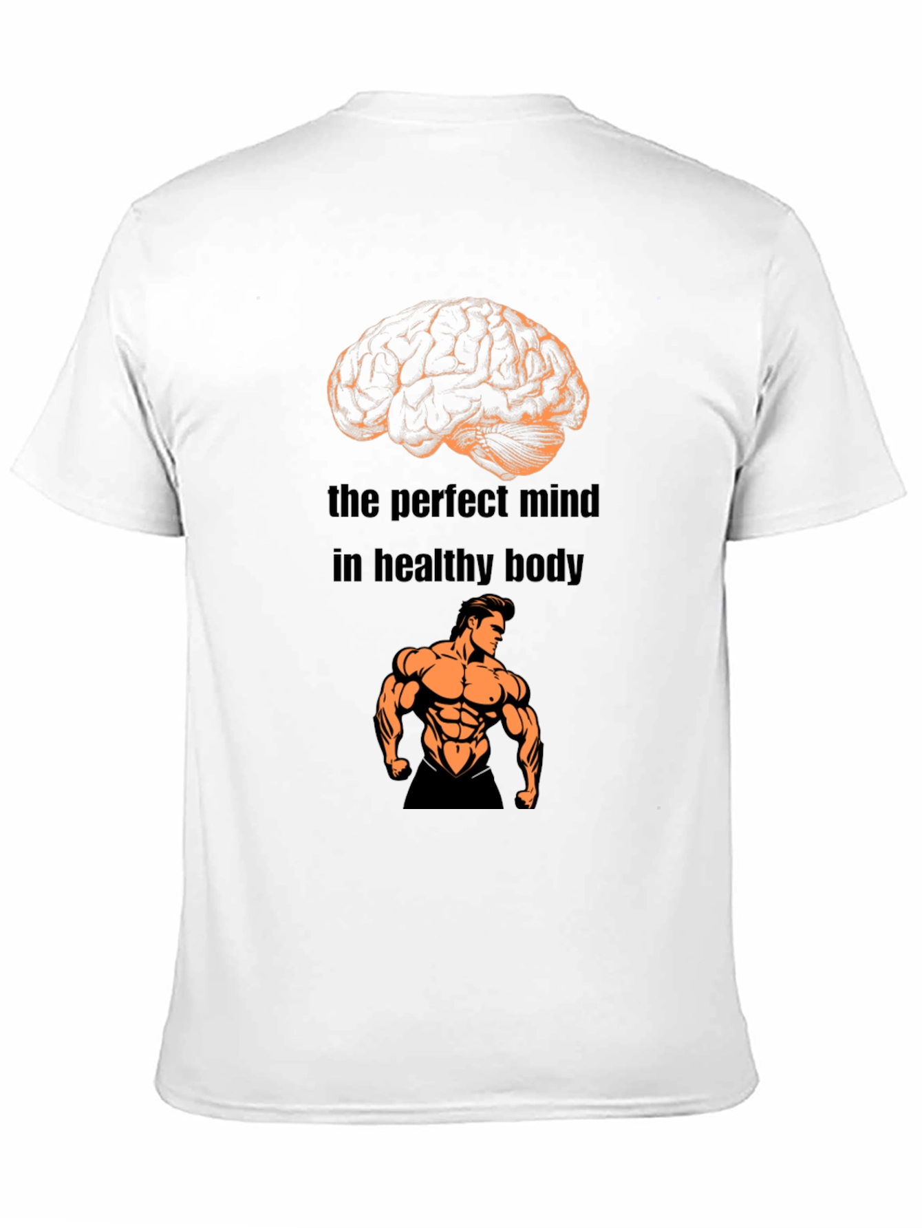 Black Mind & Body T-Shirt: The Perfect Mind in Healthy Body view 11