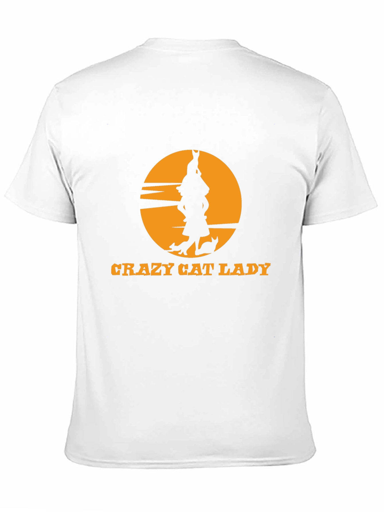 Black Crazy Cat Lady Black T-Shirt Novelty view 11