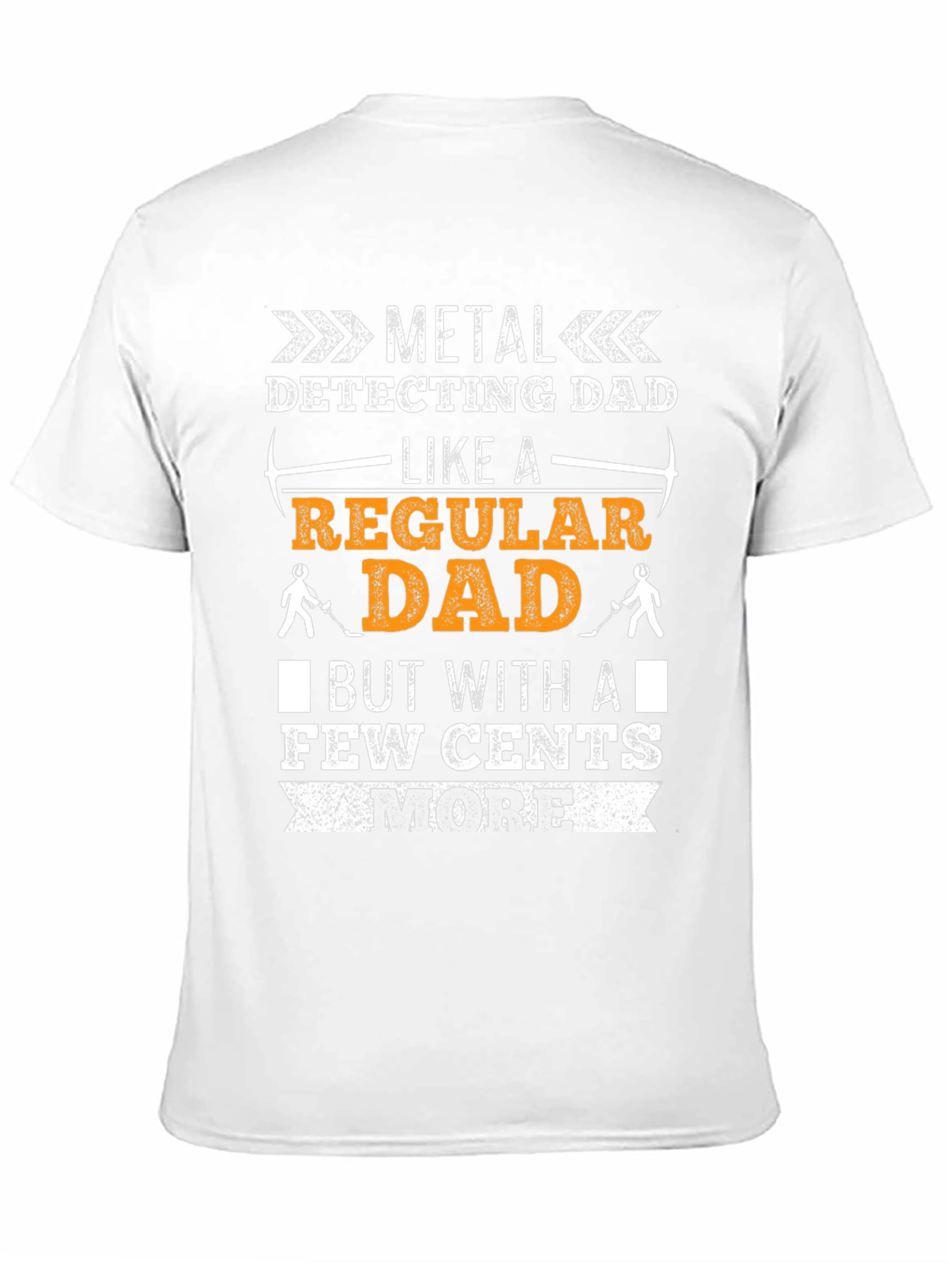 Black Metal Detecting Dad T-Shirt view 11