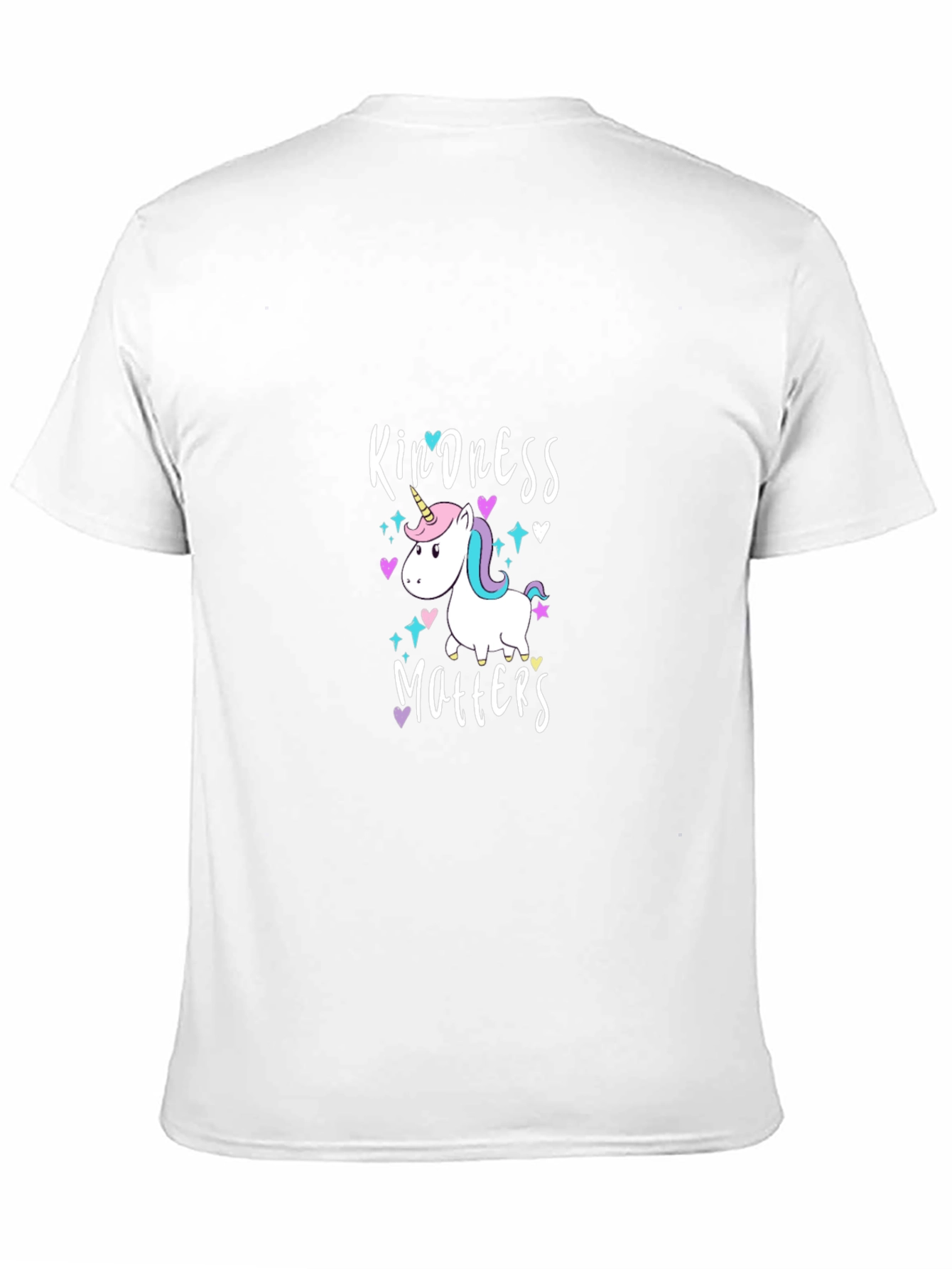 Black Kindness Matters Unicorn T-Shirt, Men's Black Tee view 11