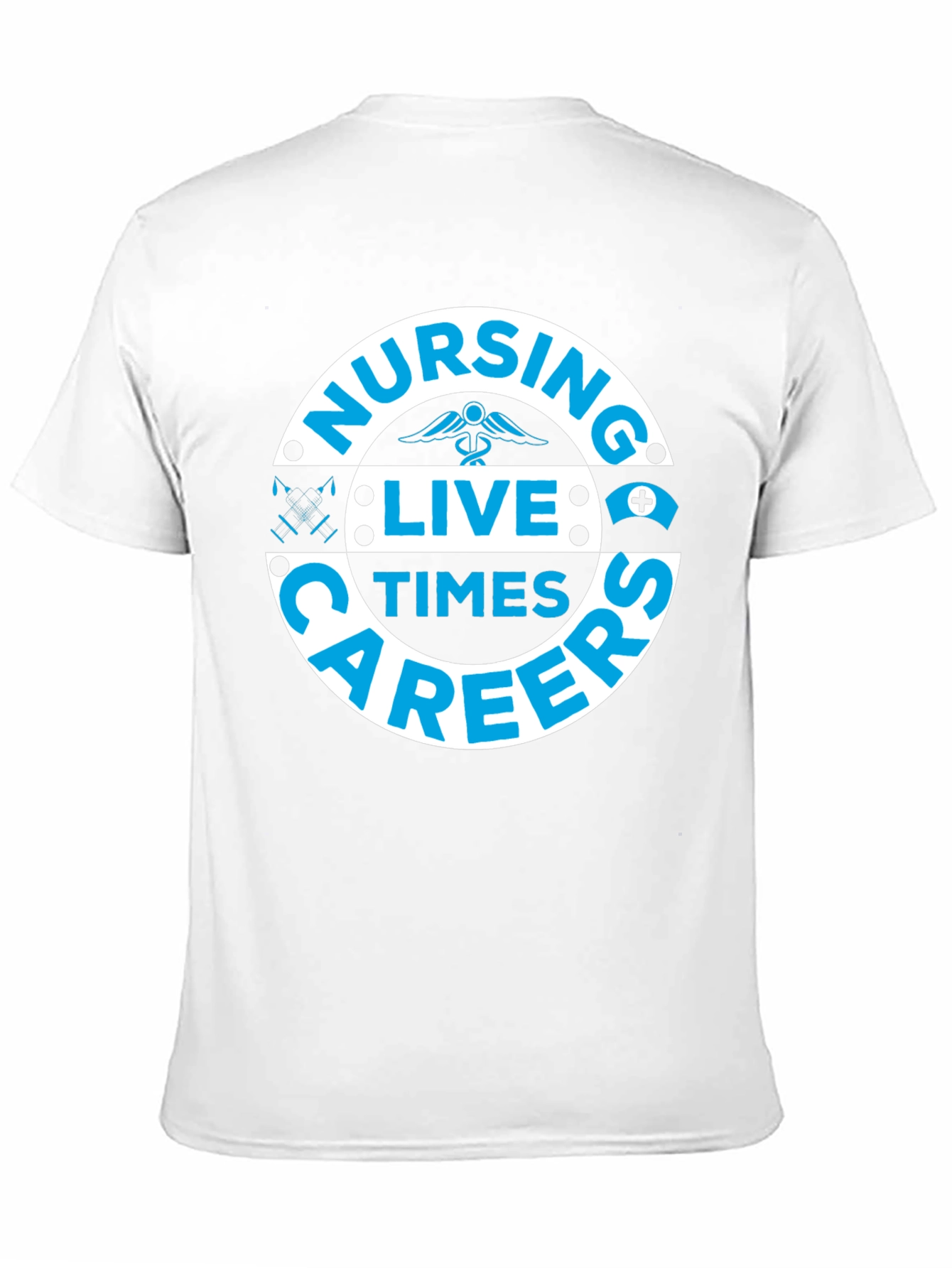 Black Nursing Live Times Career Tee - Black view 11
