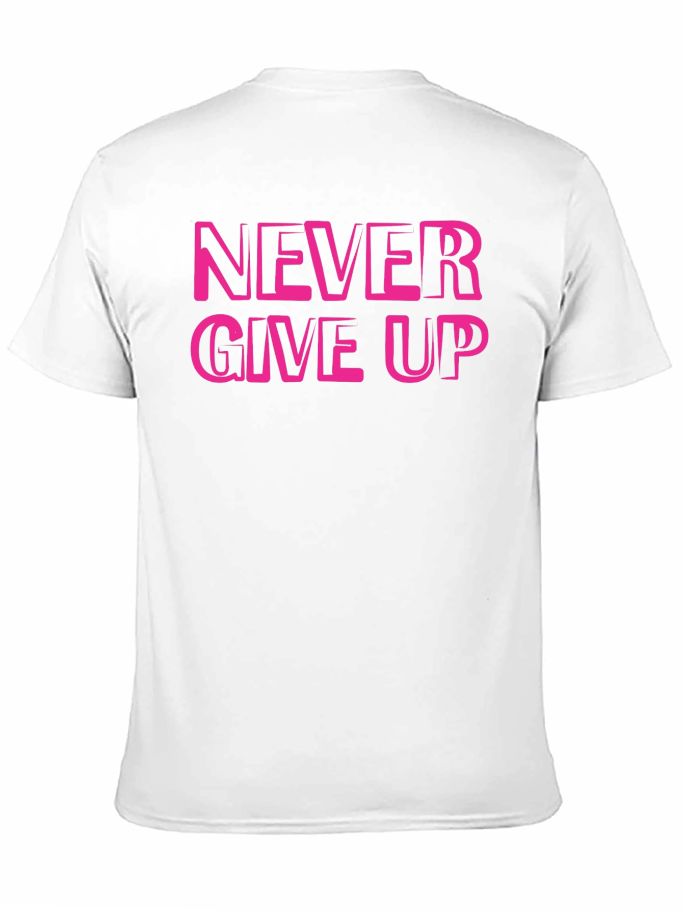Black Never Give Up Graphic Print T-Shirt view 11
