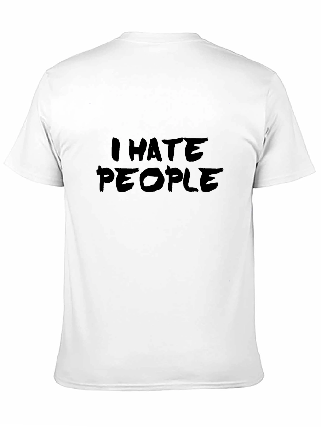 Black I Hate People T-Shirt - Funny Anti-Social Tee view 11