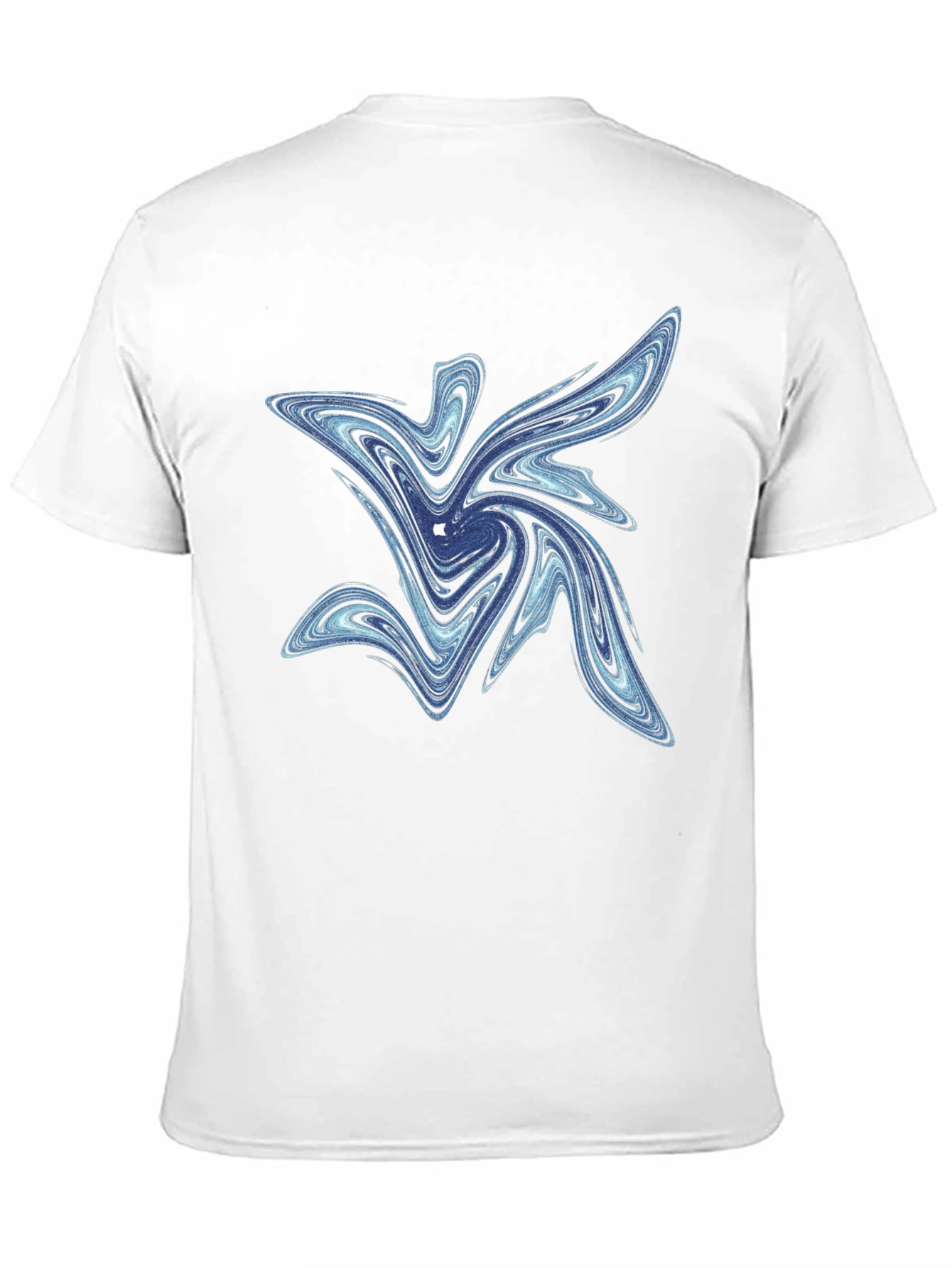 Abstract Swirl Graphic Tee - Men's Black T-Shirt - 11