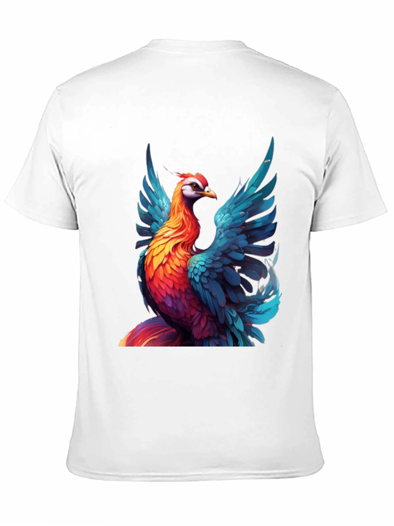 Black Vivid Phoenix Graphic T-Shirt - Bold Style view 11