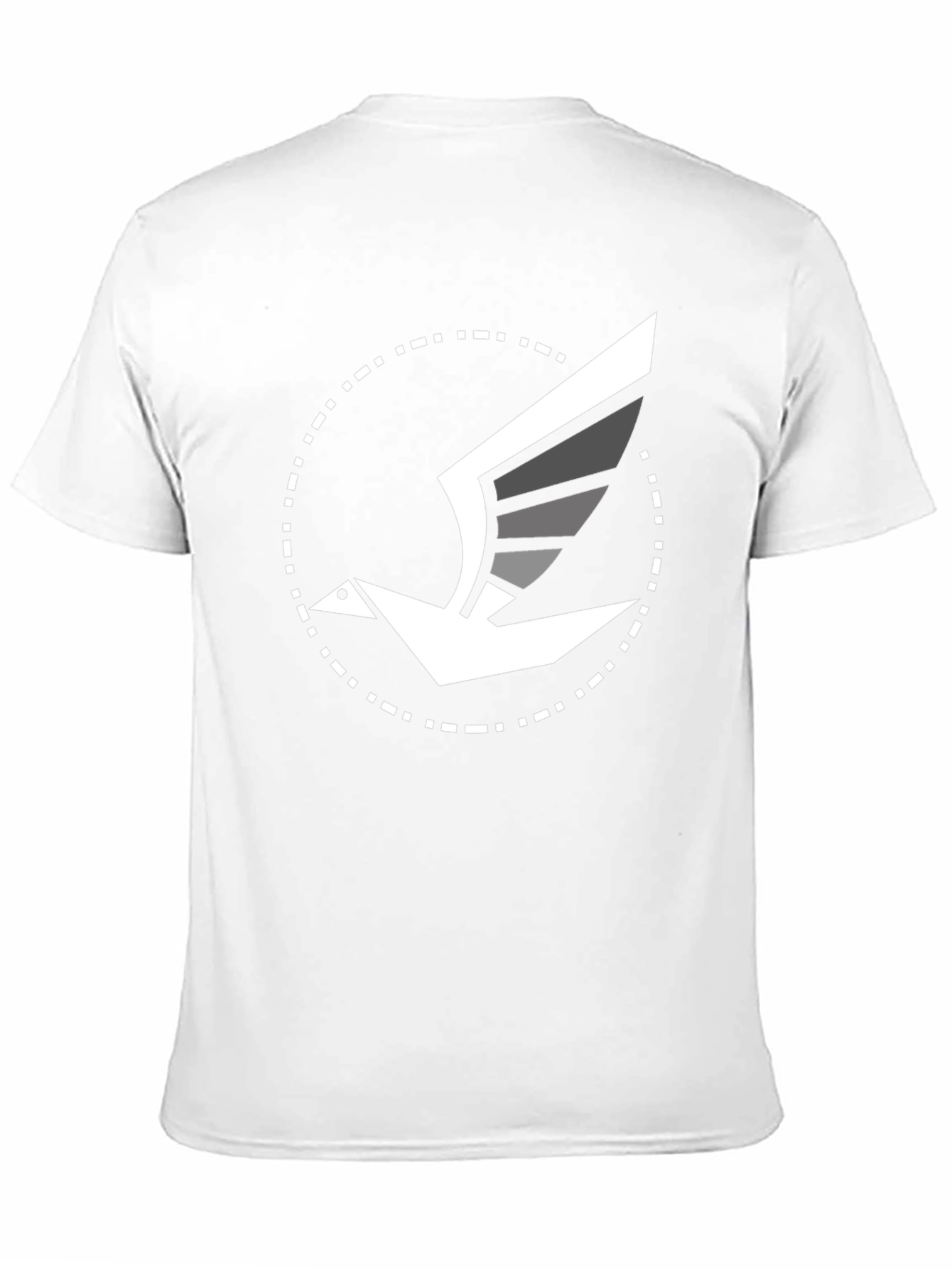 Black Modern Bird Graphic Tee - Black Cotton Blend view 11