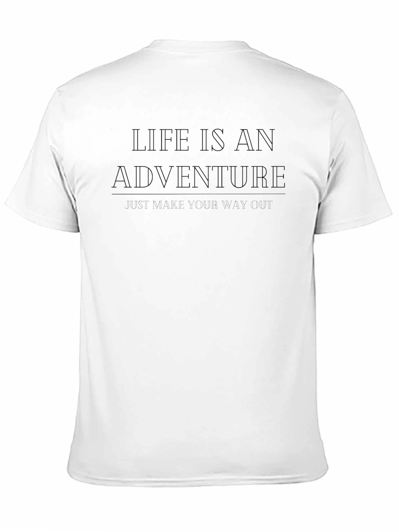 Black Life is an Adventure T-Shirt - Motivational Design view 11