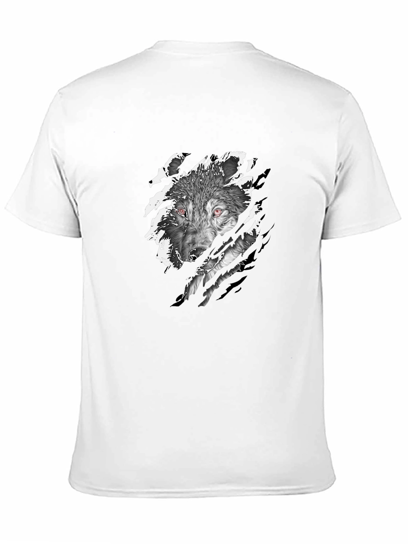 Black Black Wolf Graphic Tee - Fierce Style view 11