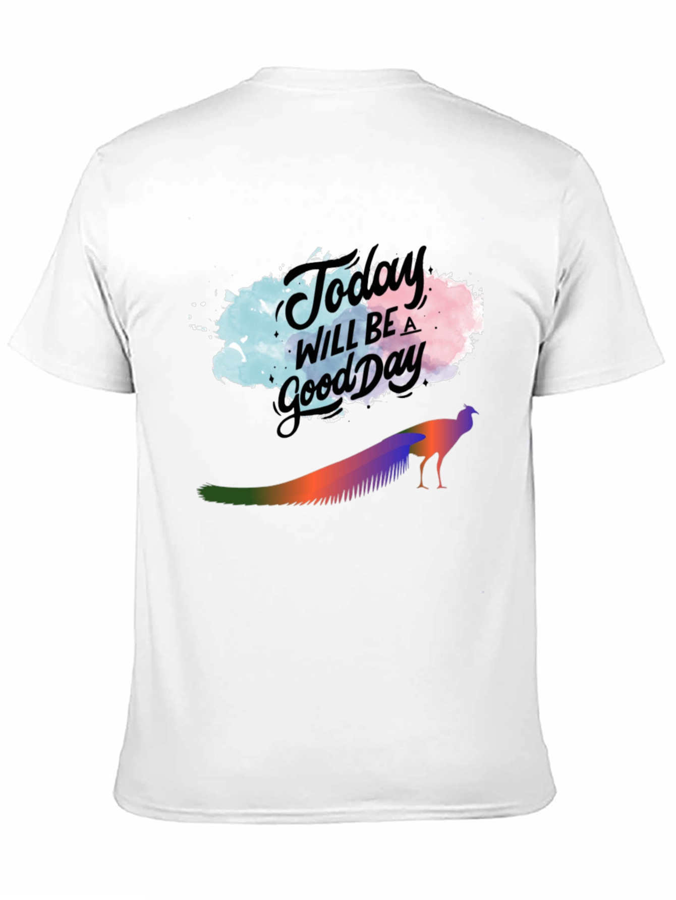 Black Today Will Be a Good Day Graphic Tee view 11
