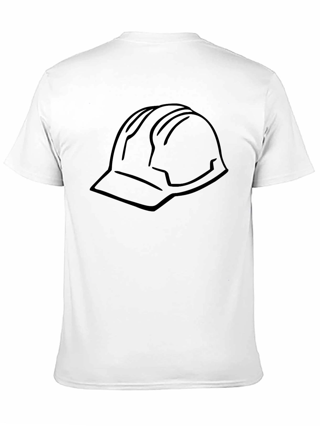 Black Black T-Shirt with Hard Hat Graphic view 11