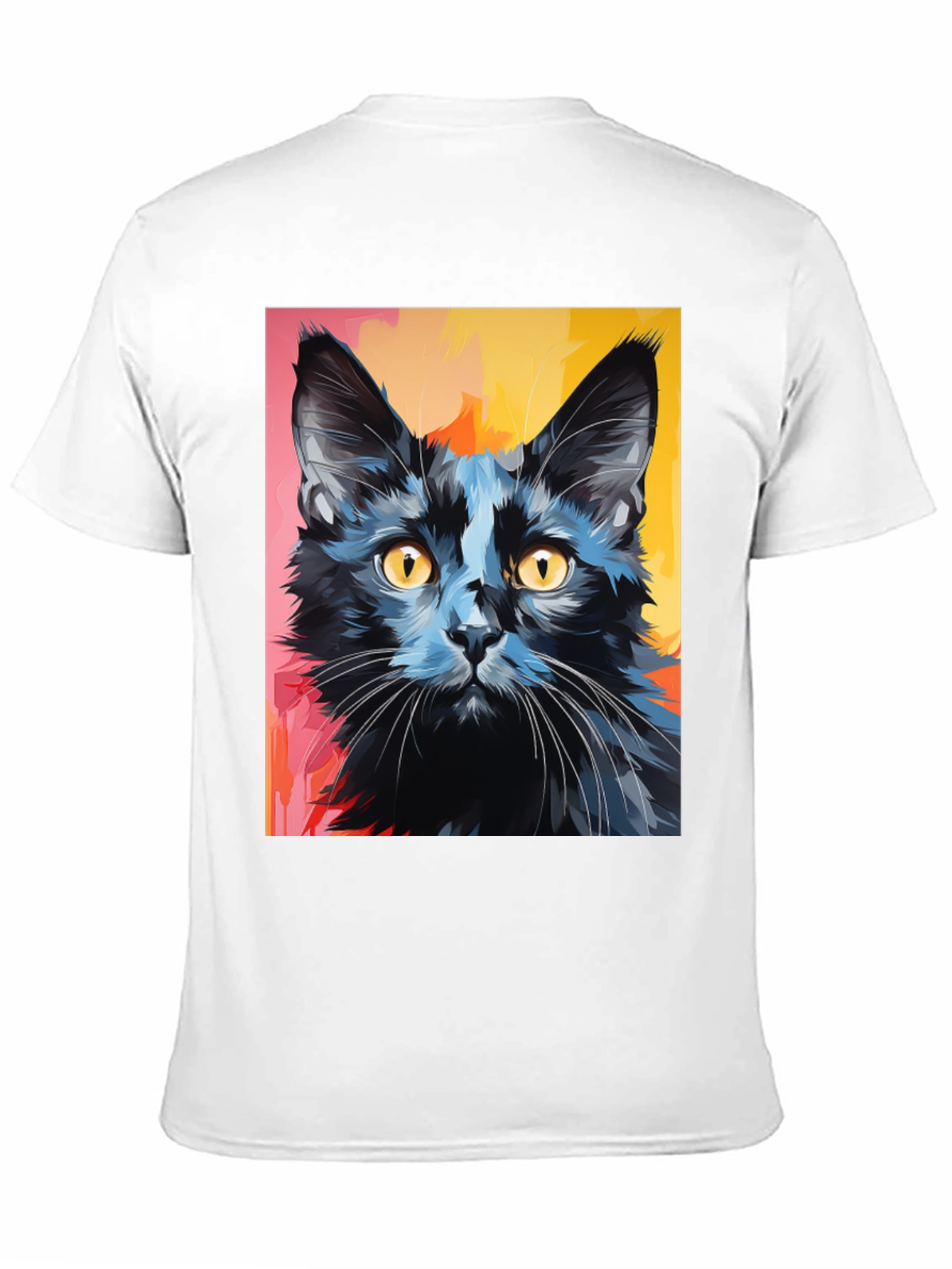 Black Black Cat Graphic Tee - Stylish Men's T-Shirt view 11