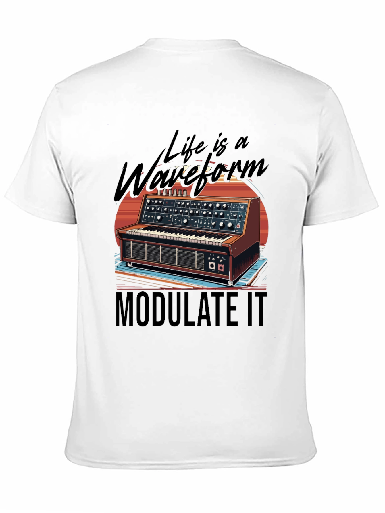 Black Life is a Waveform T-Shirt view 11