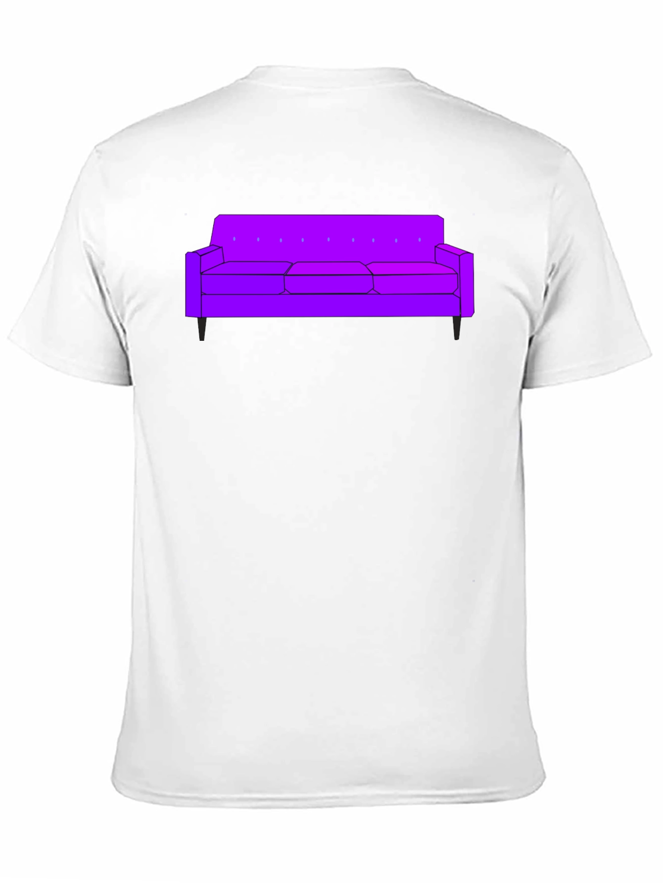 Black Purple Couch Graphic Tee - Modern Comfort view 11