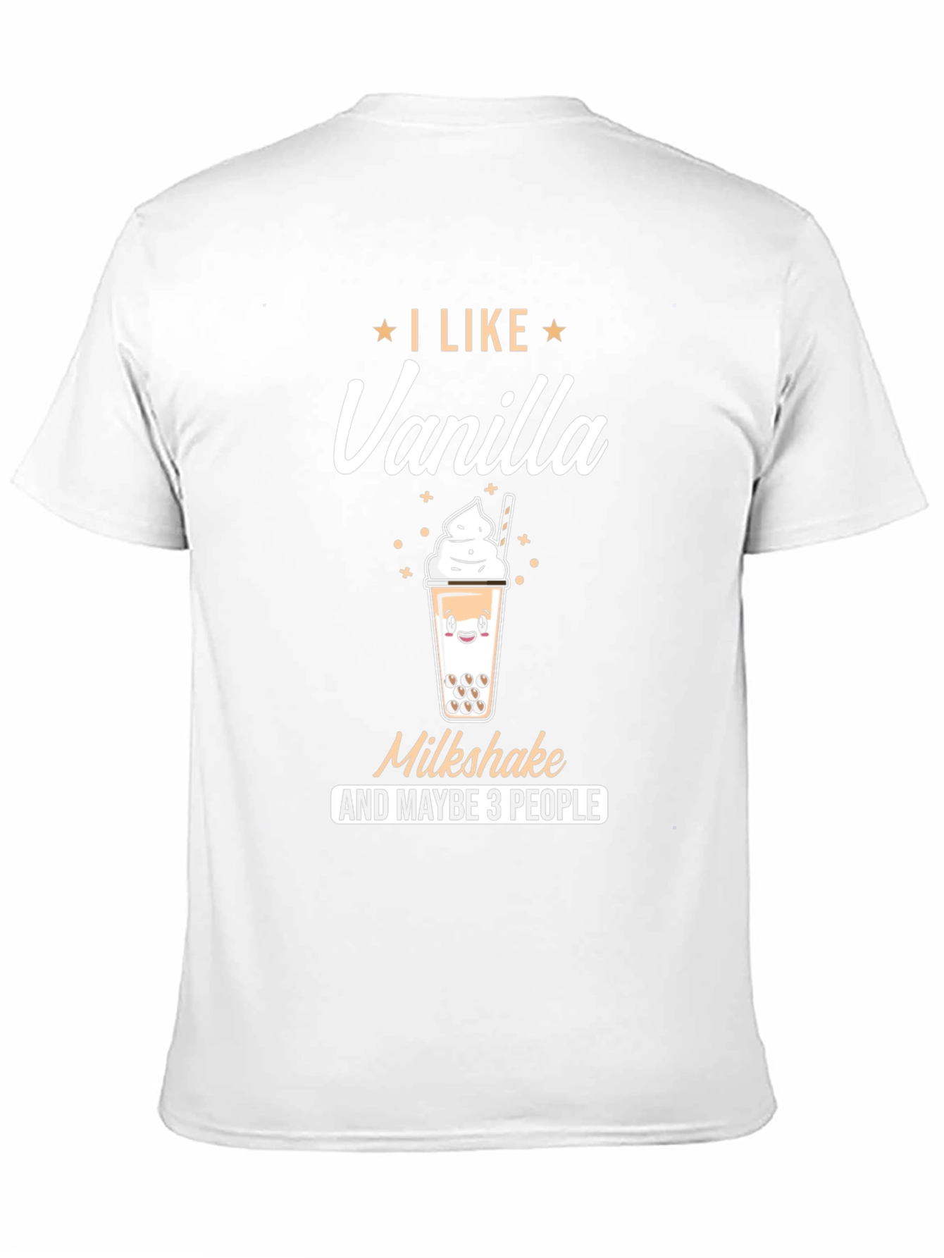 Black I Like Vanilla Milkshake T-Shirt view 11
