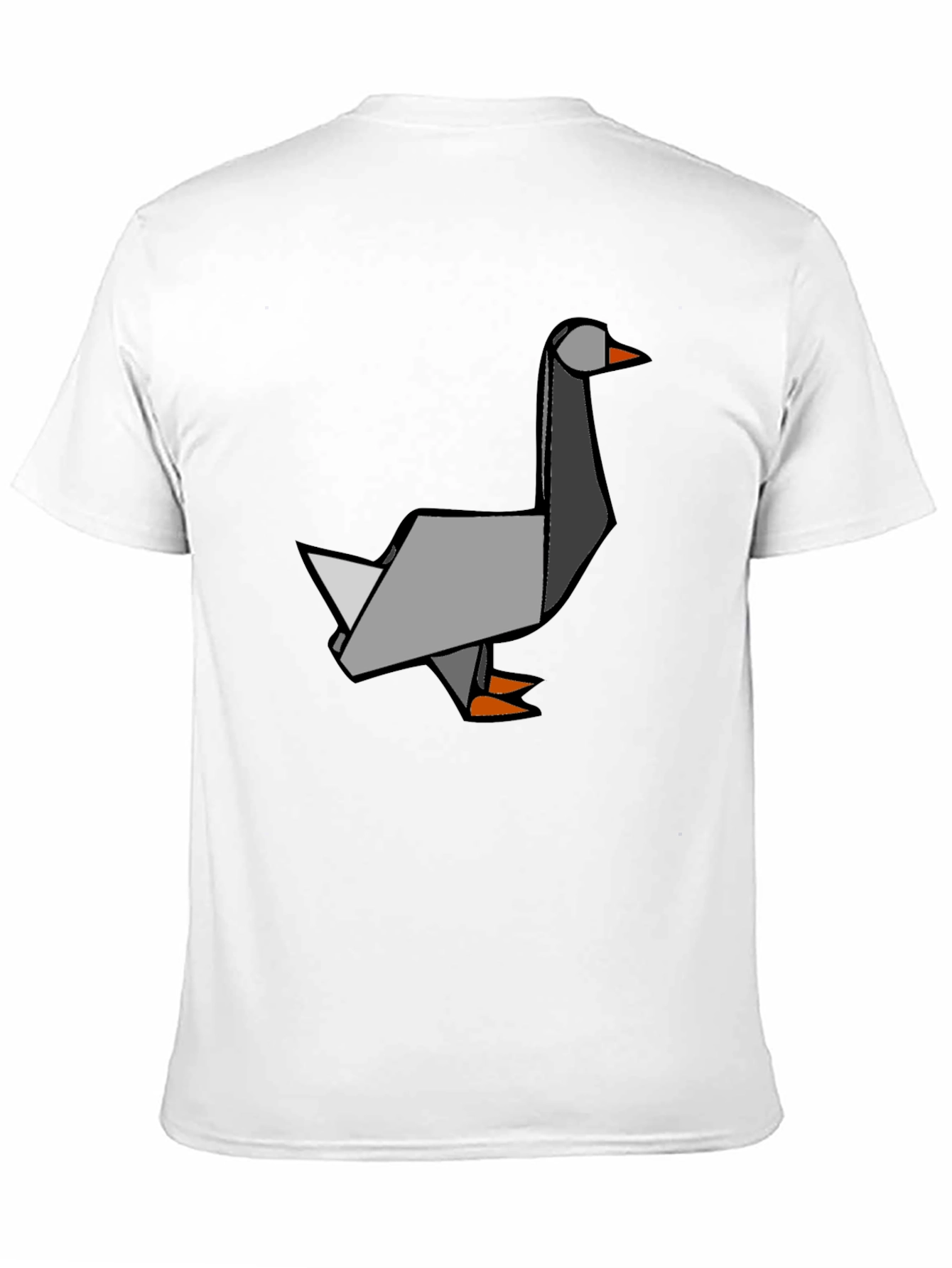 Black Origami Goose Graphic Tee - Unique Style view 11