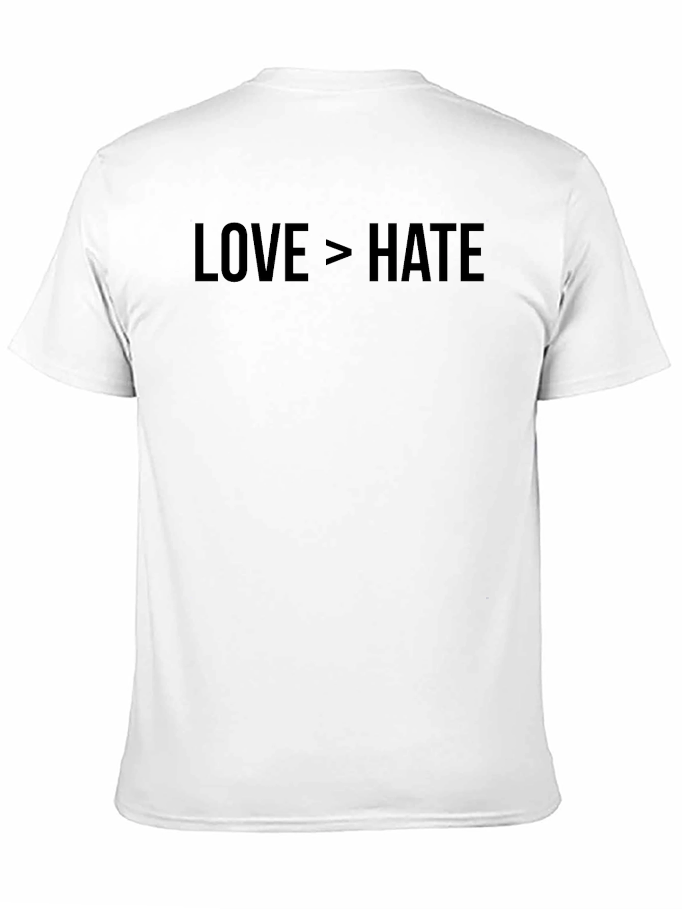 Black Love > Hate Graphic T-Shirt - Positive Message Tee view 11