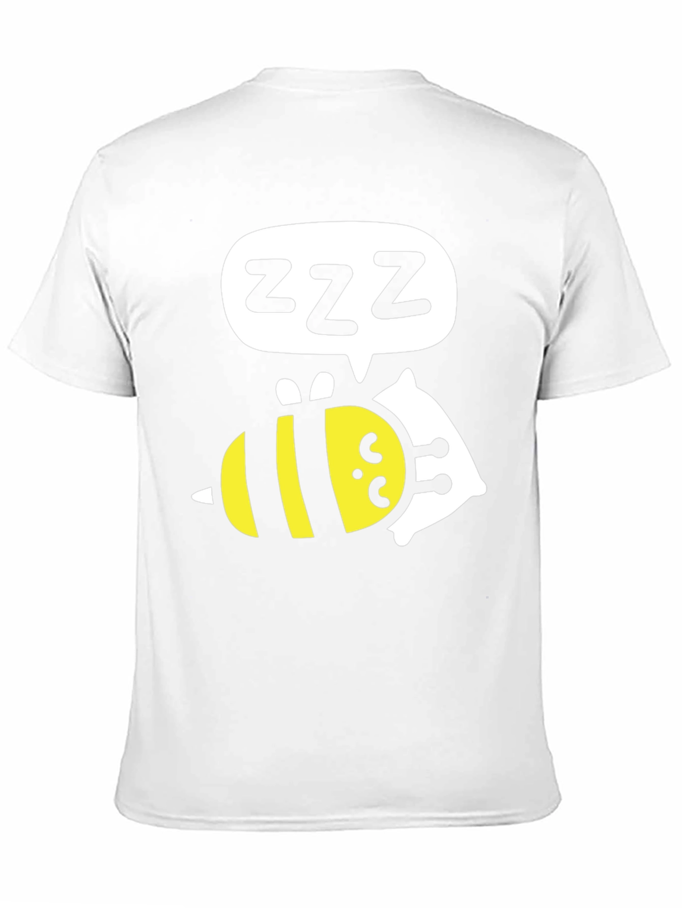 Black Sleeping Bee T-Shirt - Funny Cartoon Graphic Tee view 11