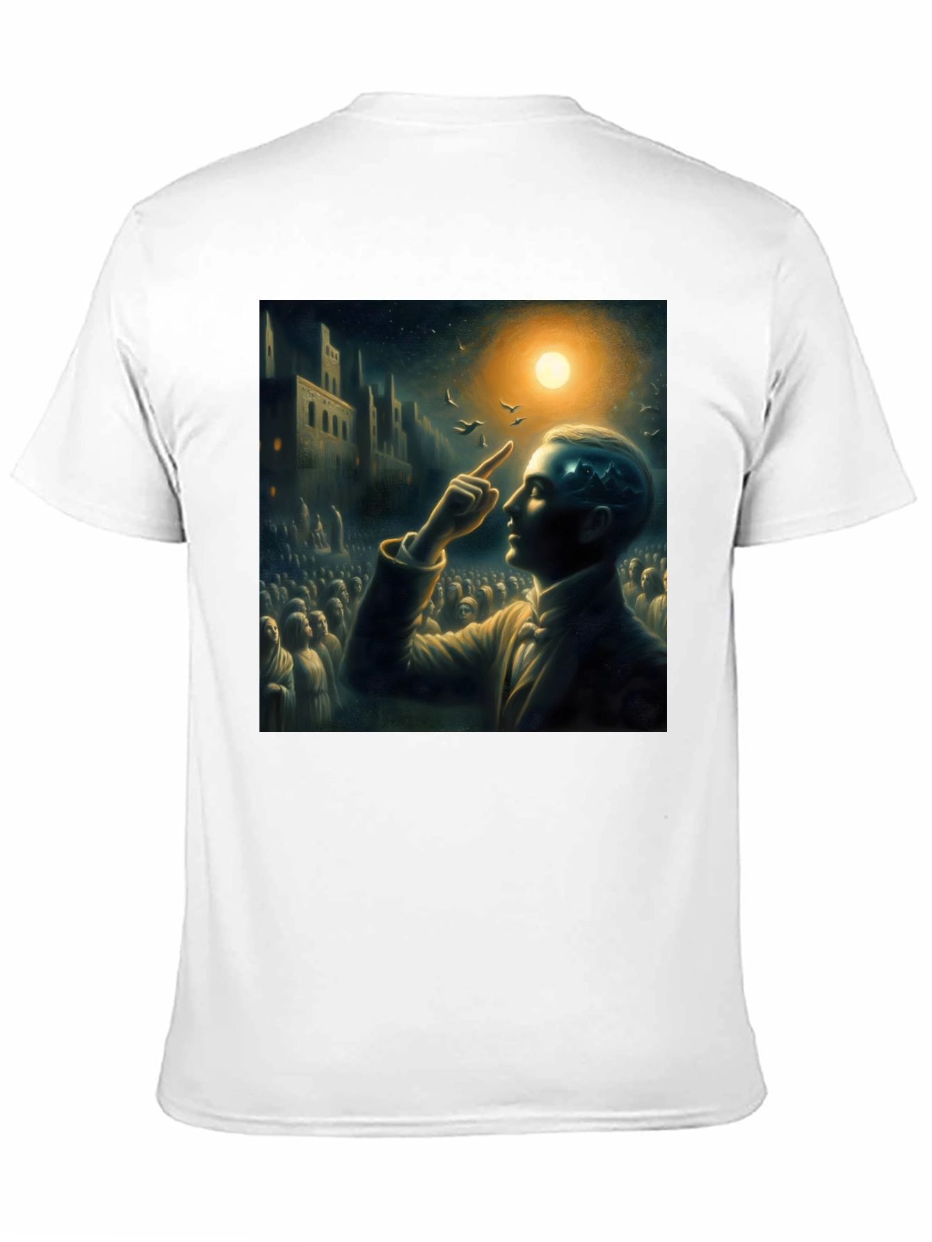 Black Enlightened Mind Graphic Tee - Premium Comfort Fit view 11