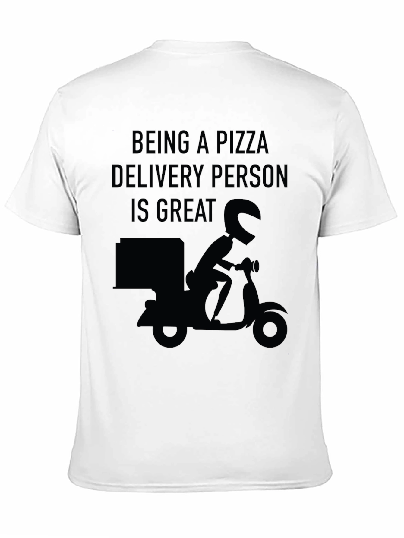 Black Pizza Delivery T-Shirt - Great Food Service Apparel view 11