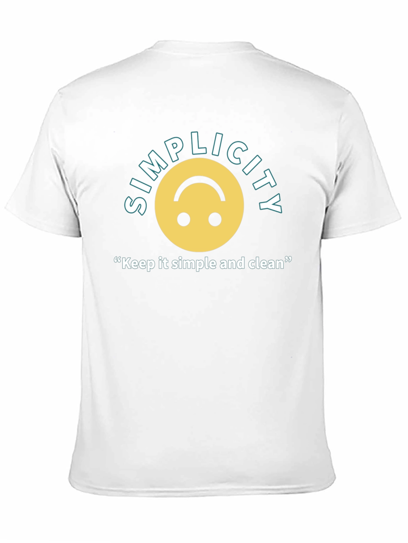 Black Simplicity T-Shirt: Keep it Simple & Clean - Unisex Cotton Tee view 11