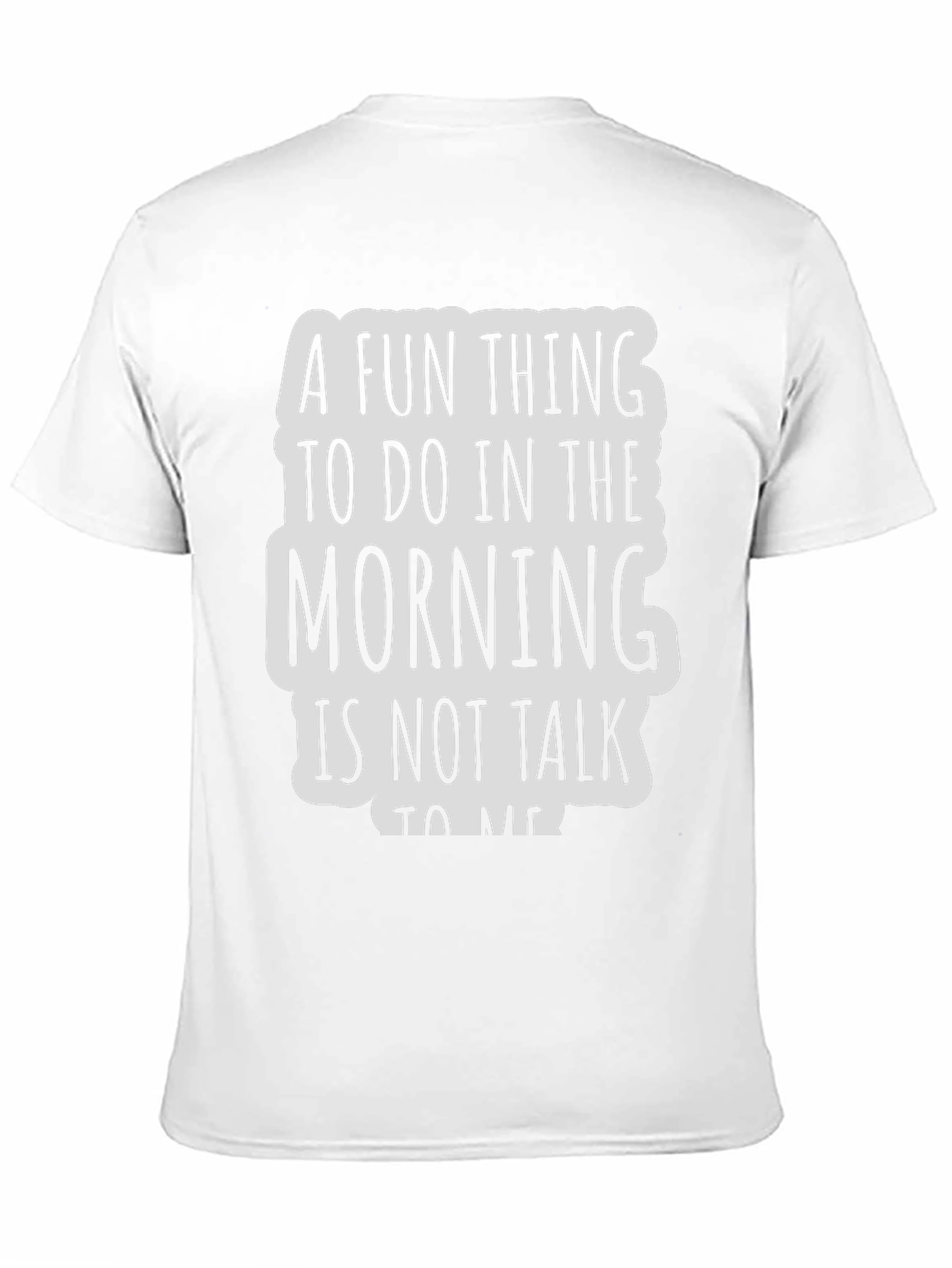 Black Funny Morning Introvert Graphic Tee - Black view 11