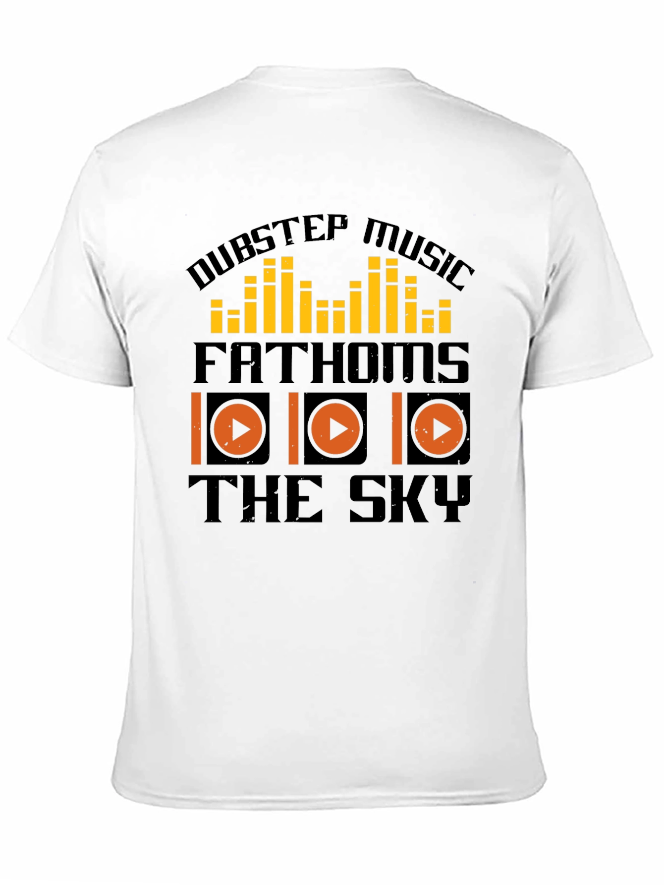 Black Dubstep Music T-Shirt - Fathoms The Sky view 11