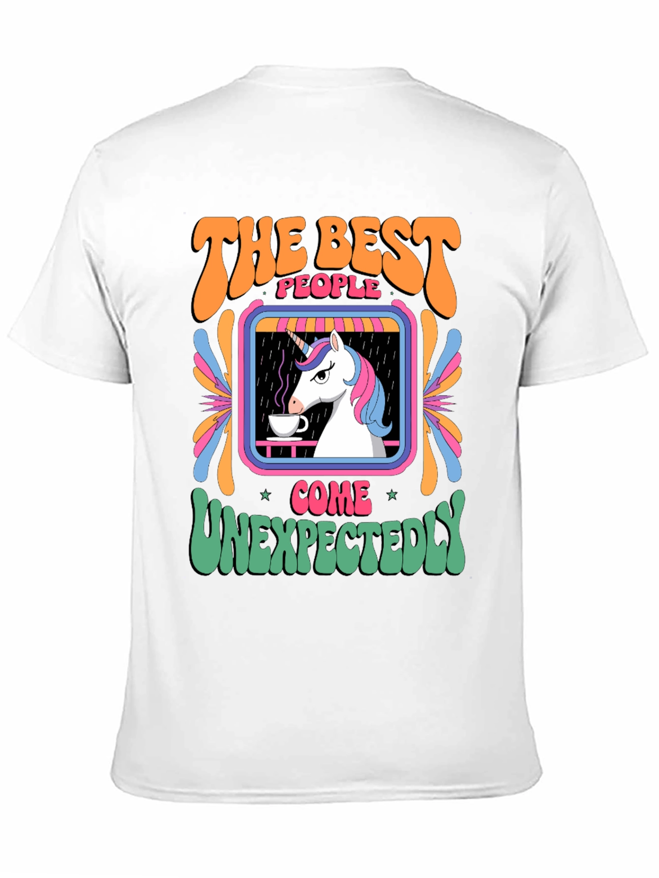 Black Unicorn Coffee T-Shirt - Best People Come Unexpectedly view 11