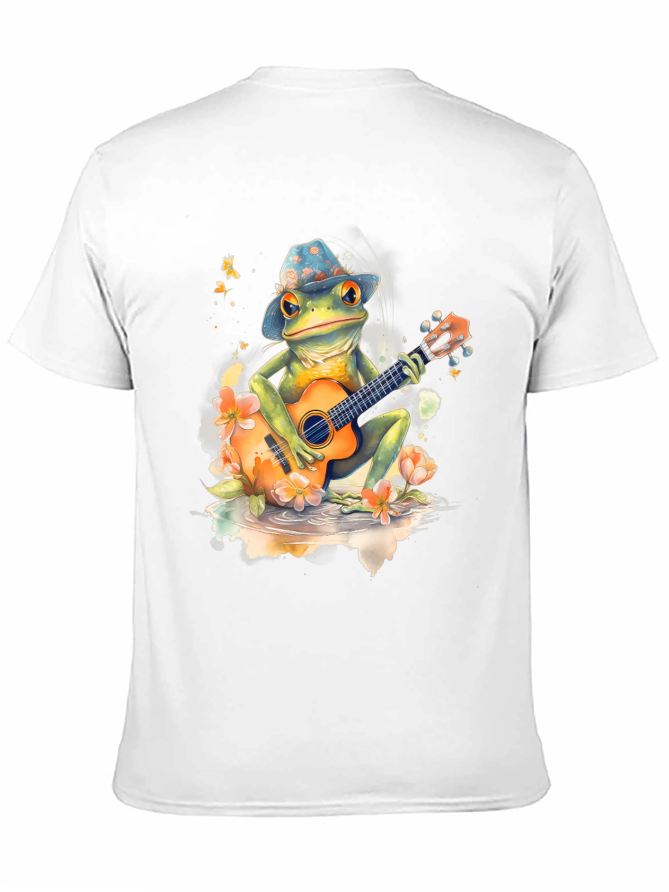 Black Frog Guitarist Graphic Tee - Musical Amphibian Style view 11