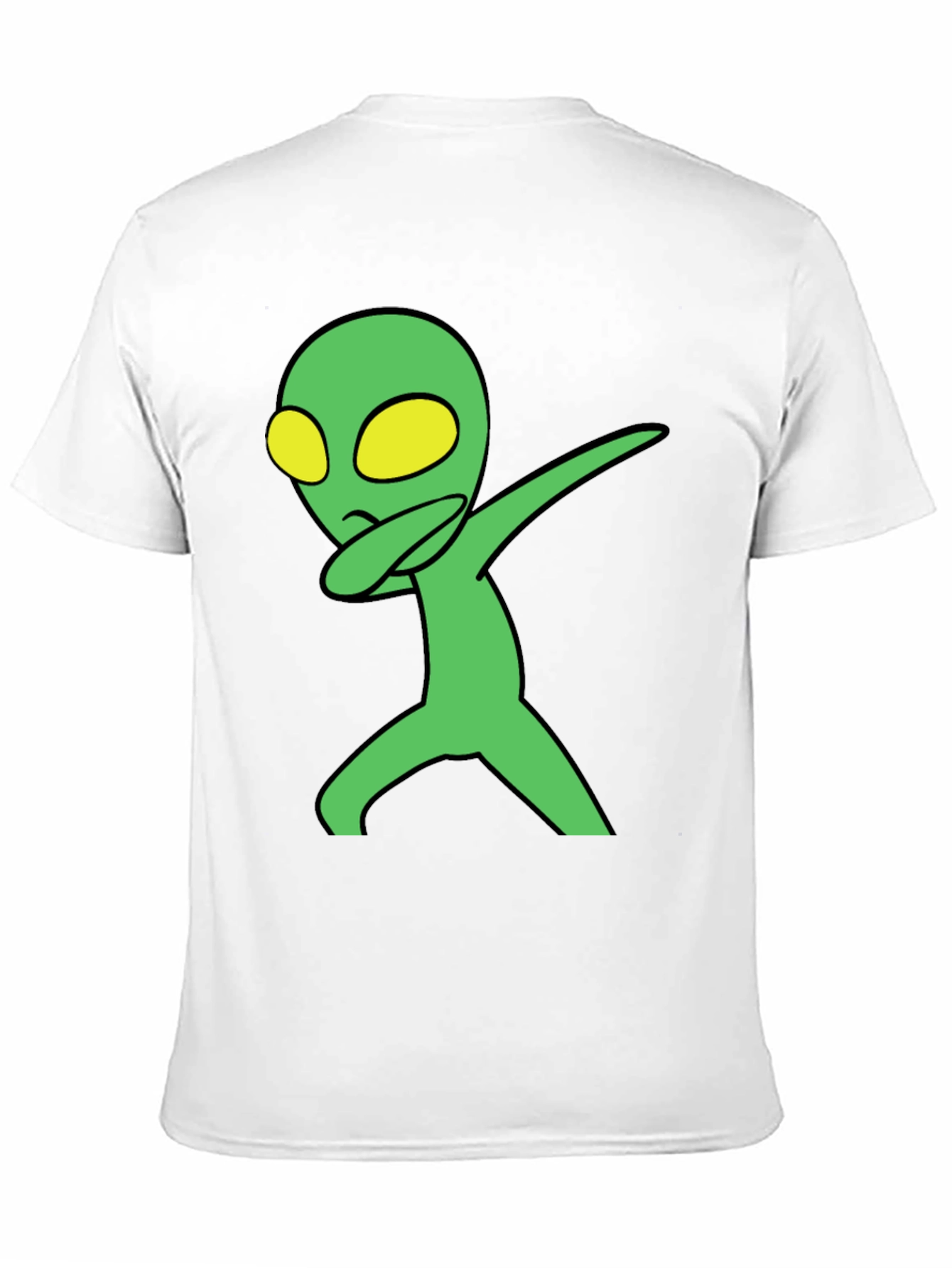 Black Alien Dab Graphic T-Shirt - Black Cotton Blend view 11