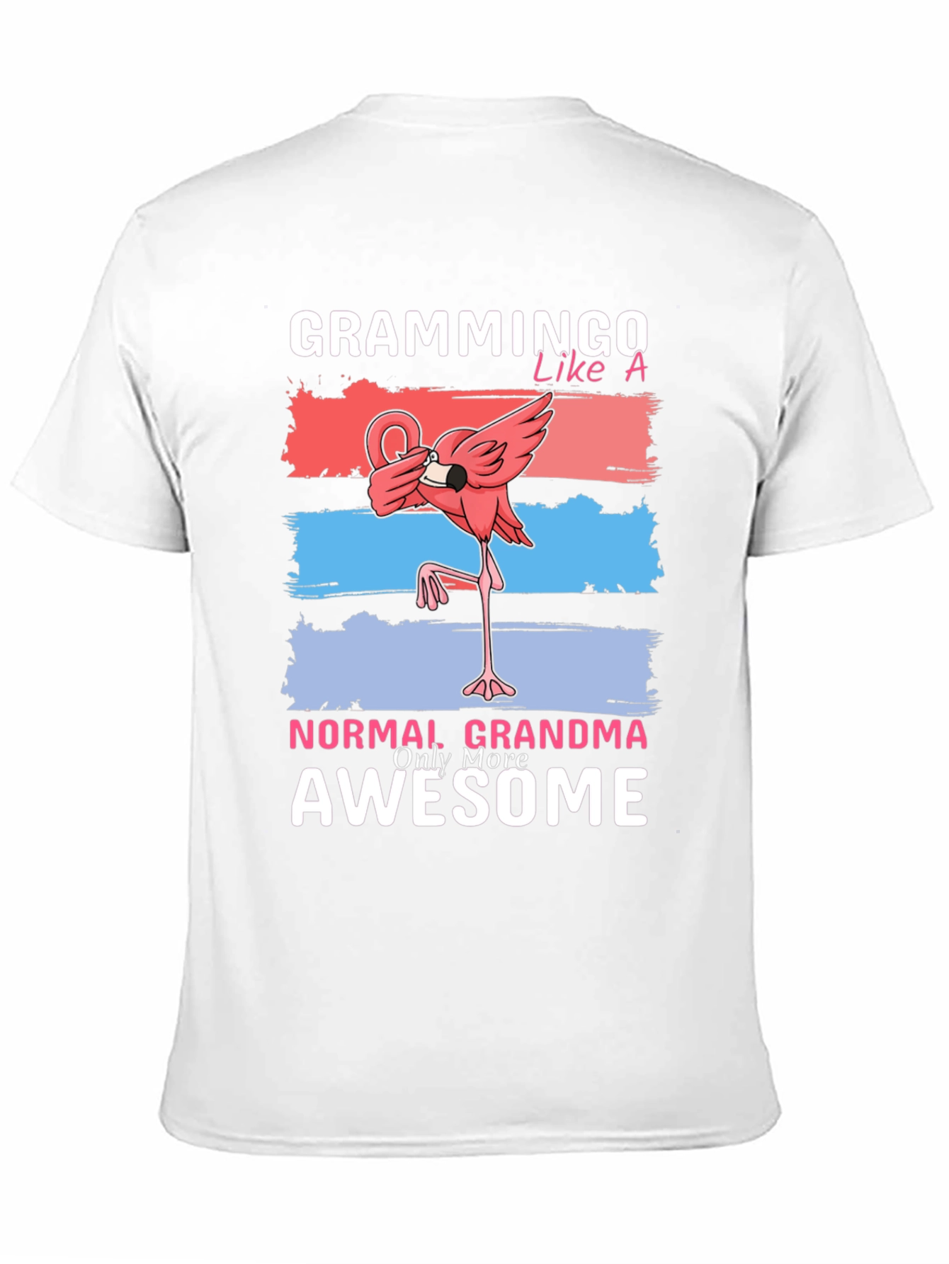 Black Grammingo Flamingo Grandma T-Shirt view 11