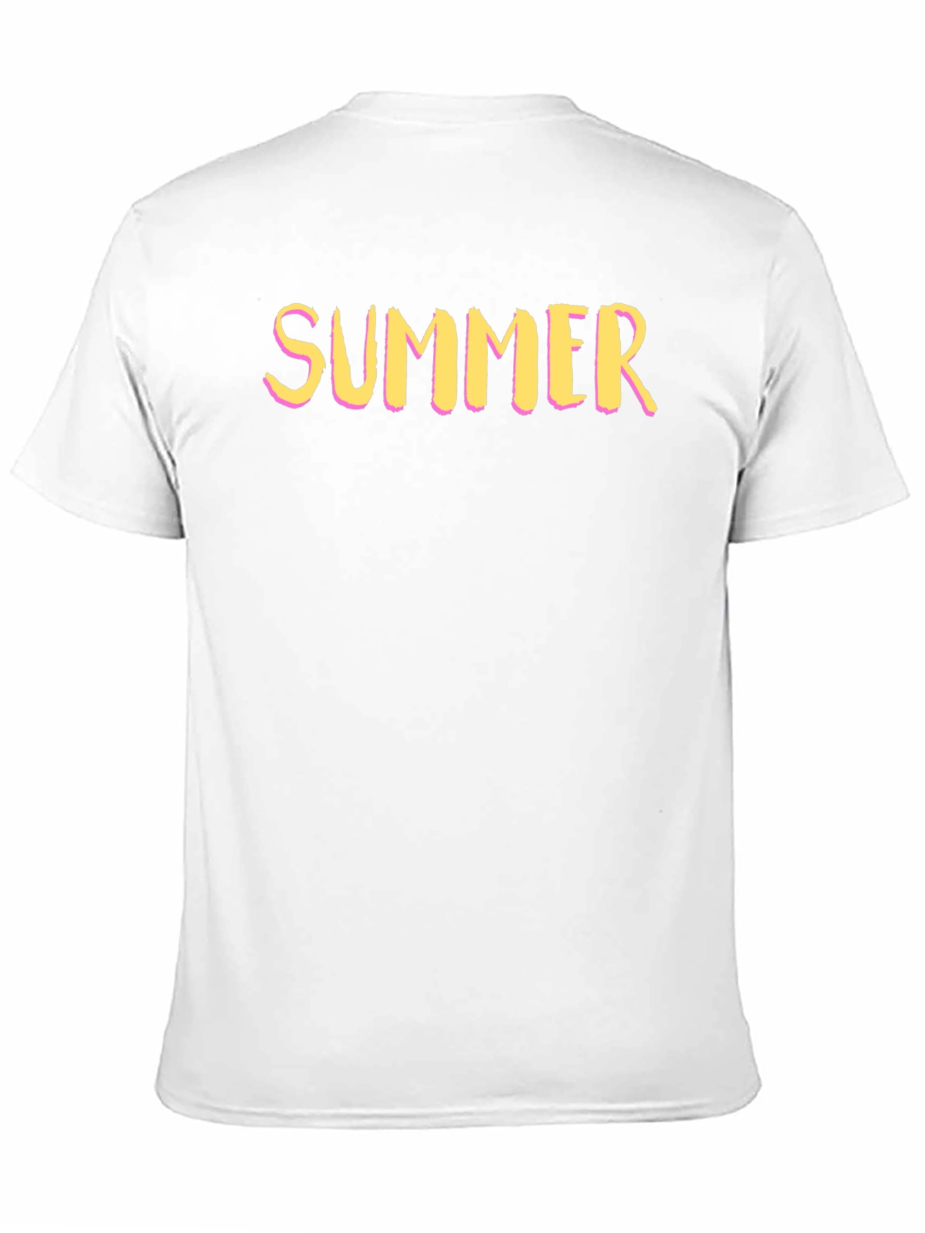 Black Summer Graphic Tee - Short Sleeve Crew Neck T-Shirt view 11