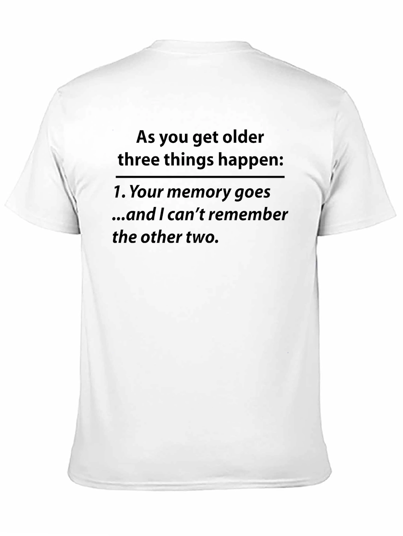 Black Funny Memory Loss T-Shirt view 11