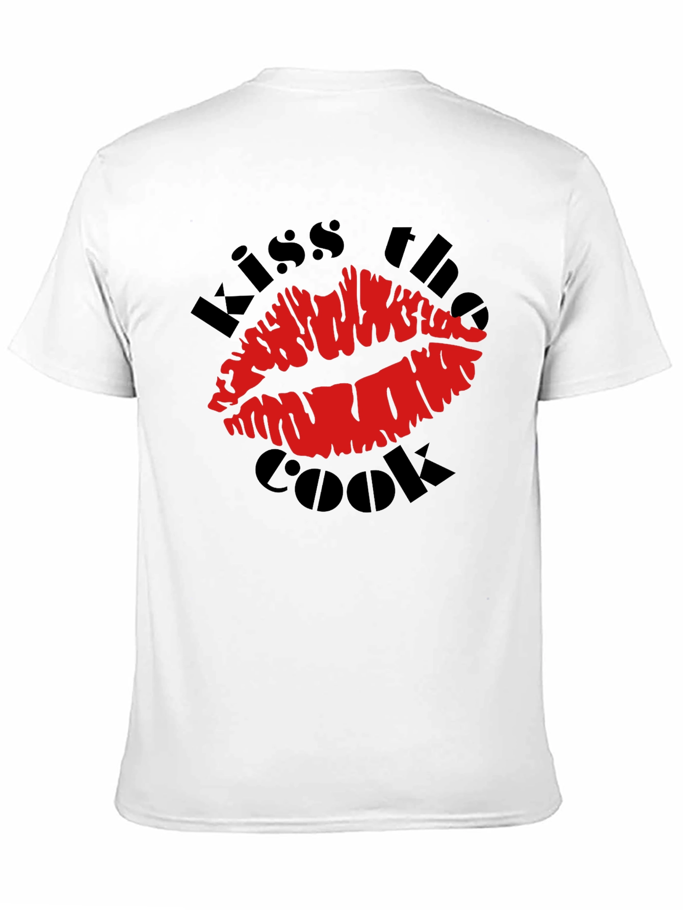 Black Kiss the Cook Graphic T-Shirt - Novelty Design view 11