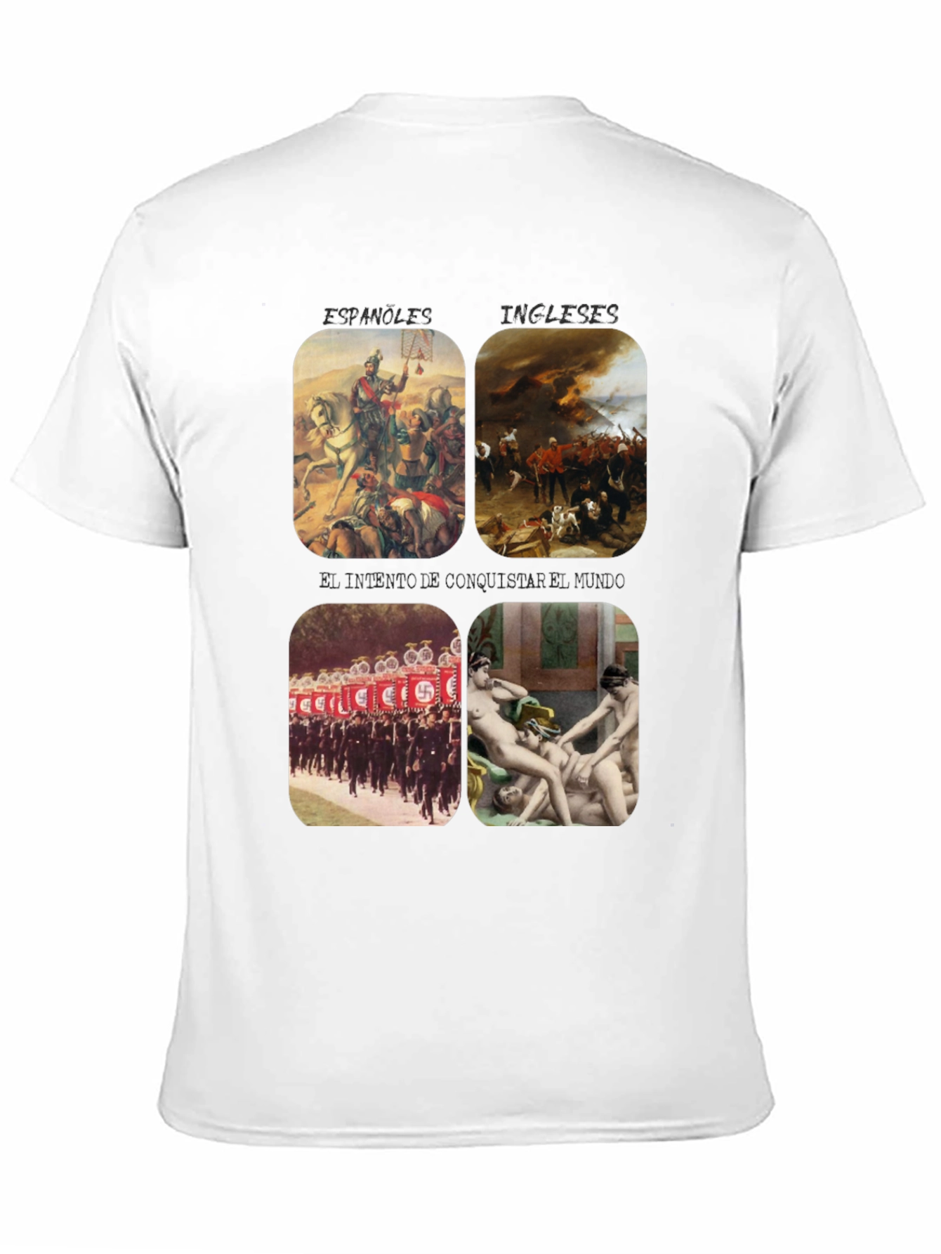 Black Controversial Graphic Print T-Shirt view 11