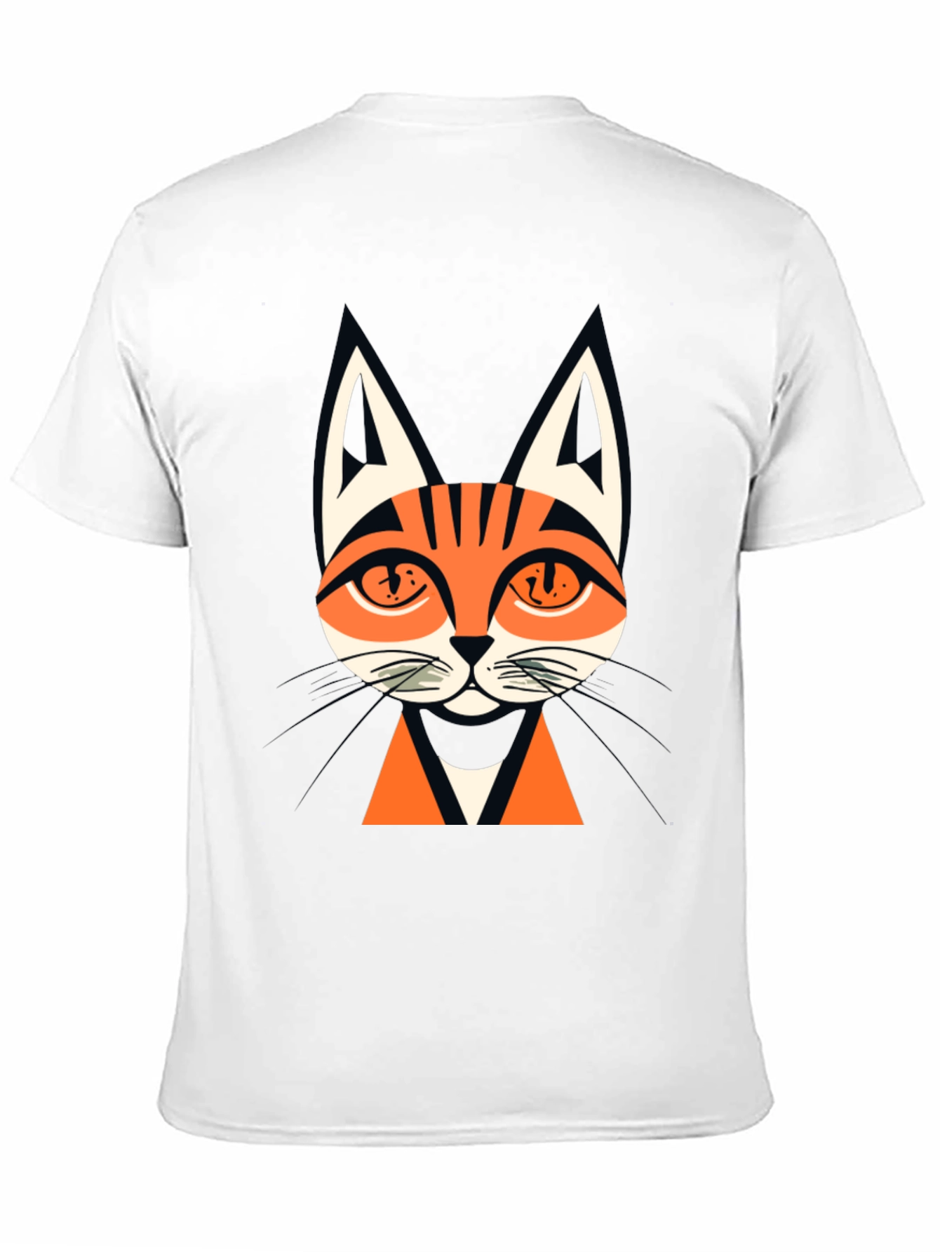 Black Men's Black Cat Graphic Tee view 11