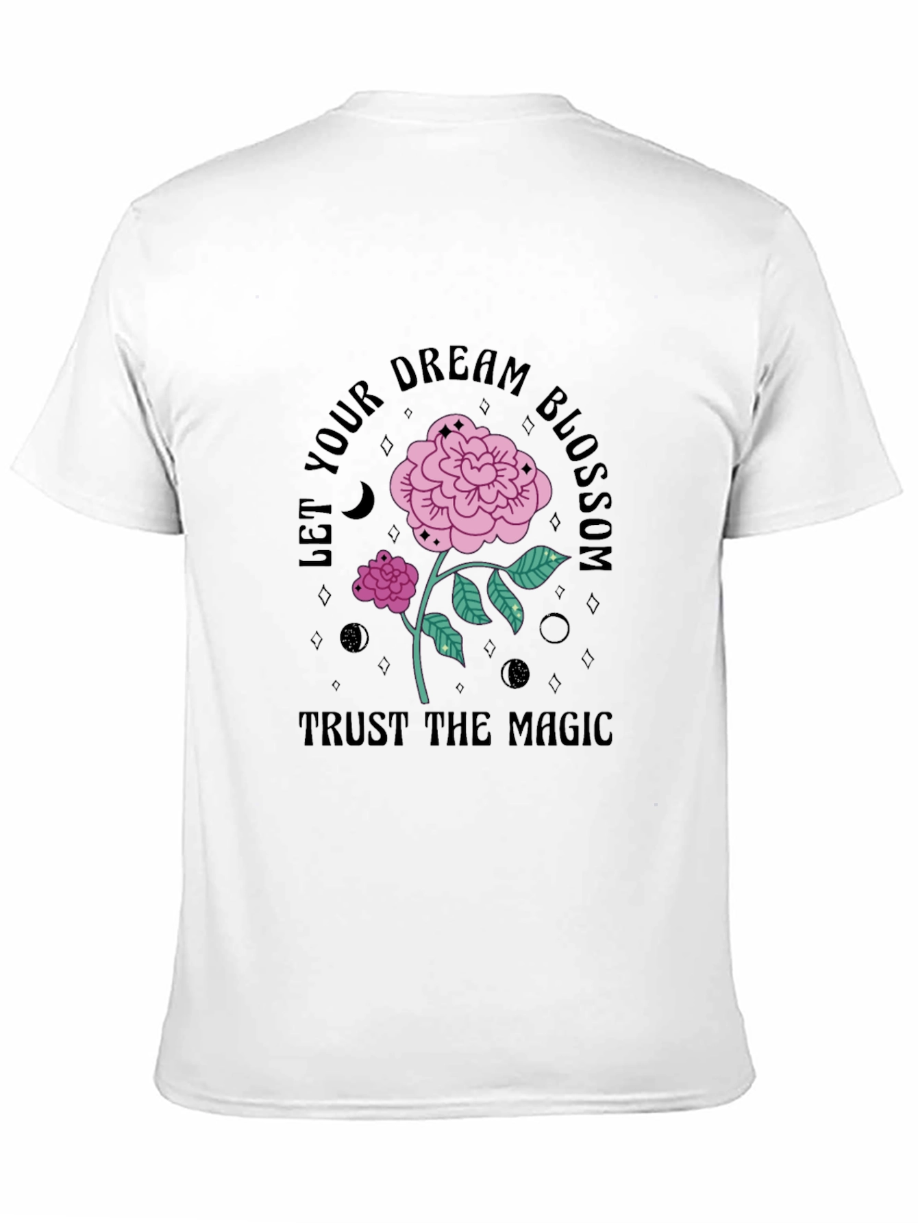 Black Dream Blossom Graphic Tee - Trust the Magic view 11